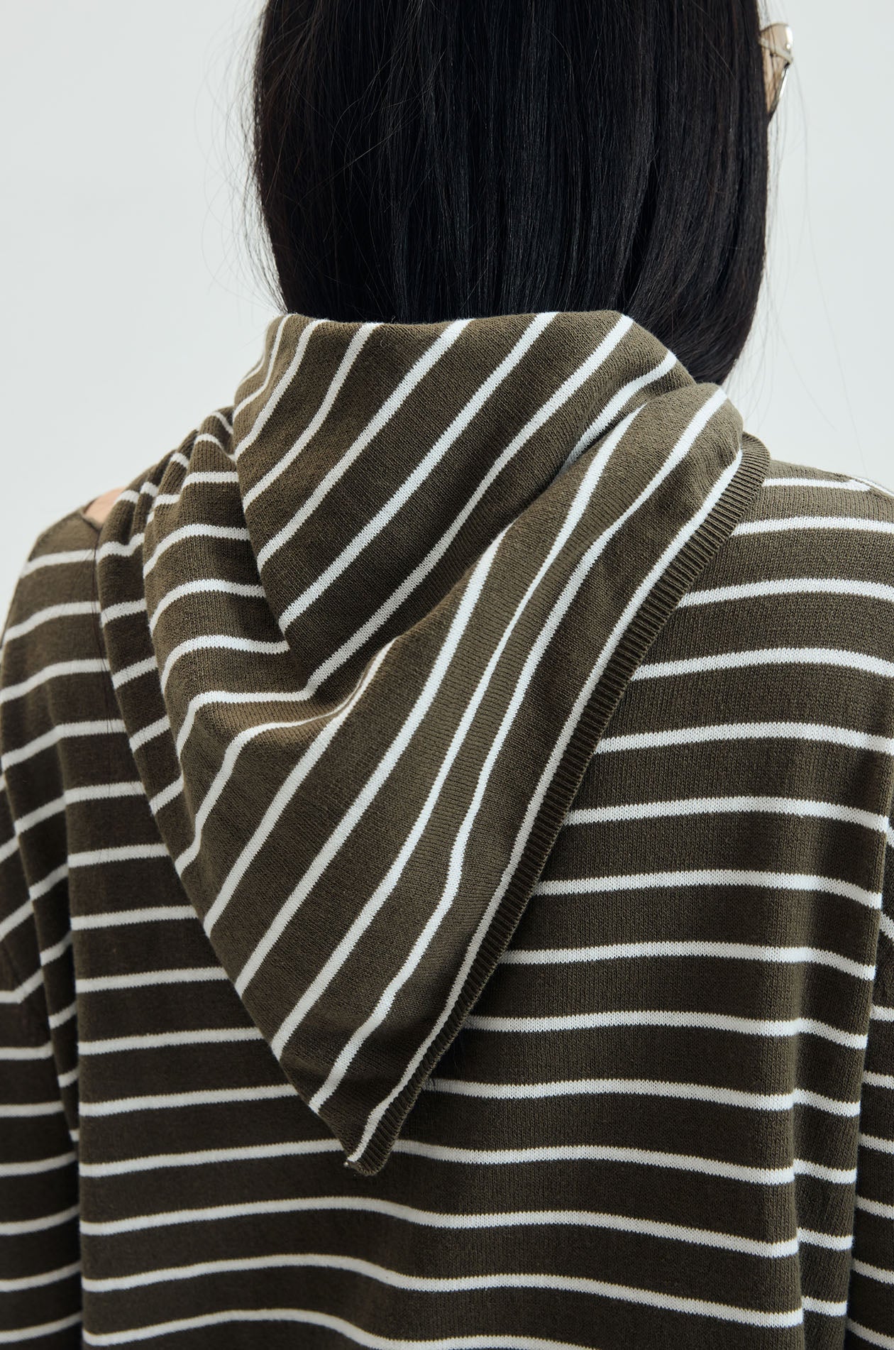 Striped Scarf‑Neck Cotton T‑Shirt - Image 4