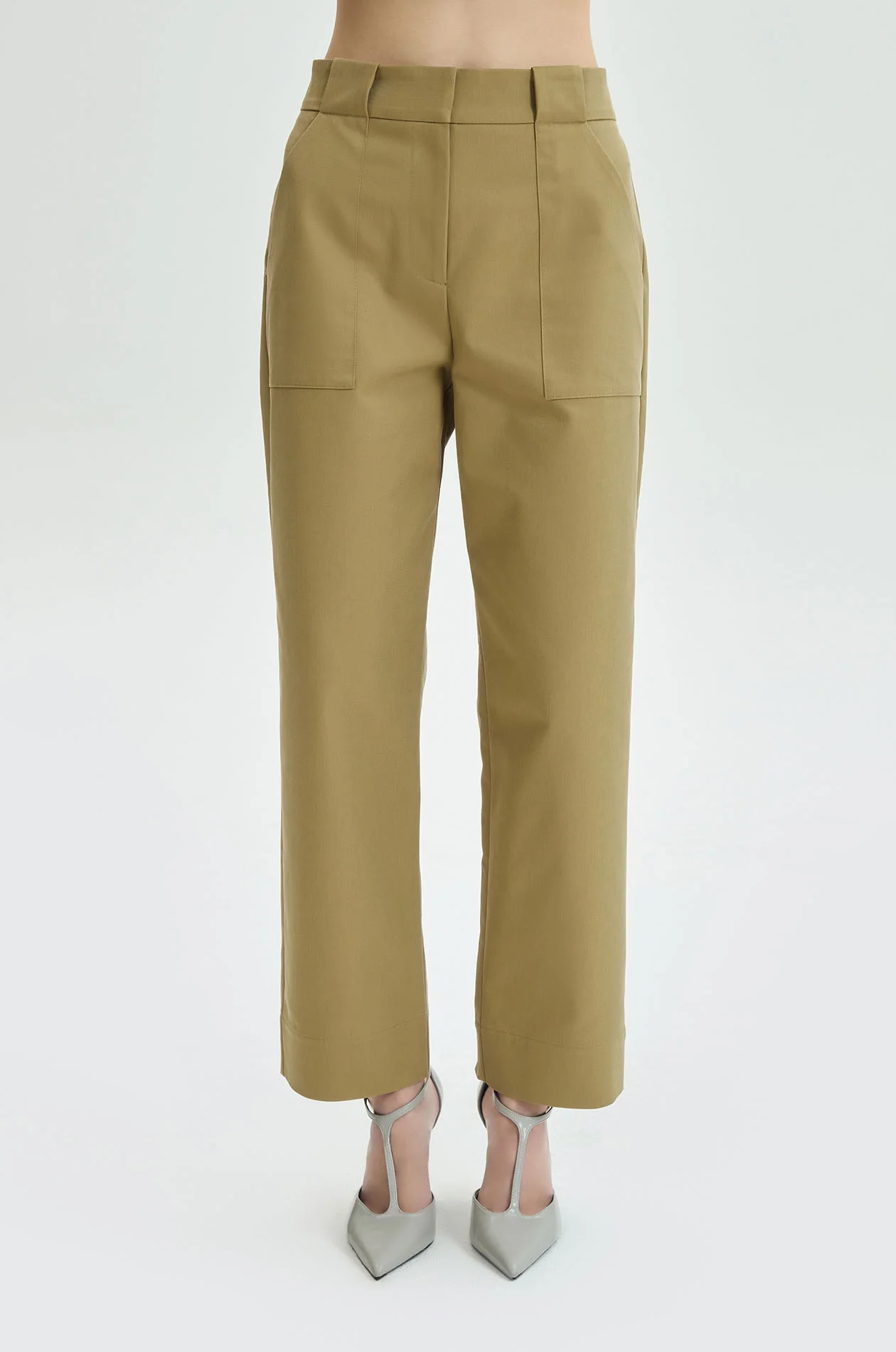 Clean‑Cut Twill Pants - Image 2