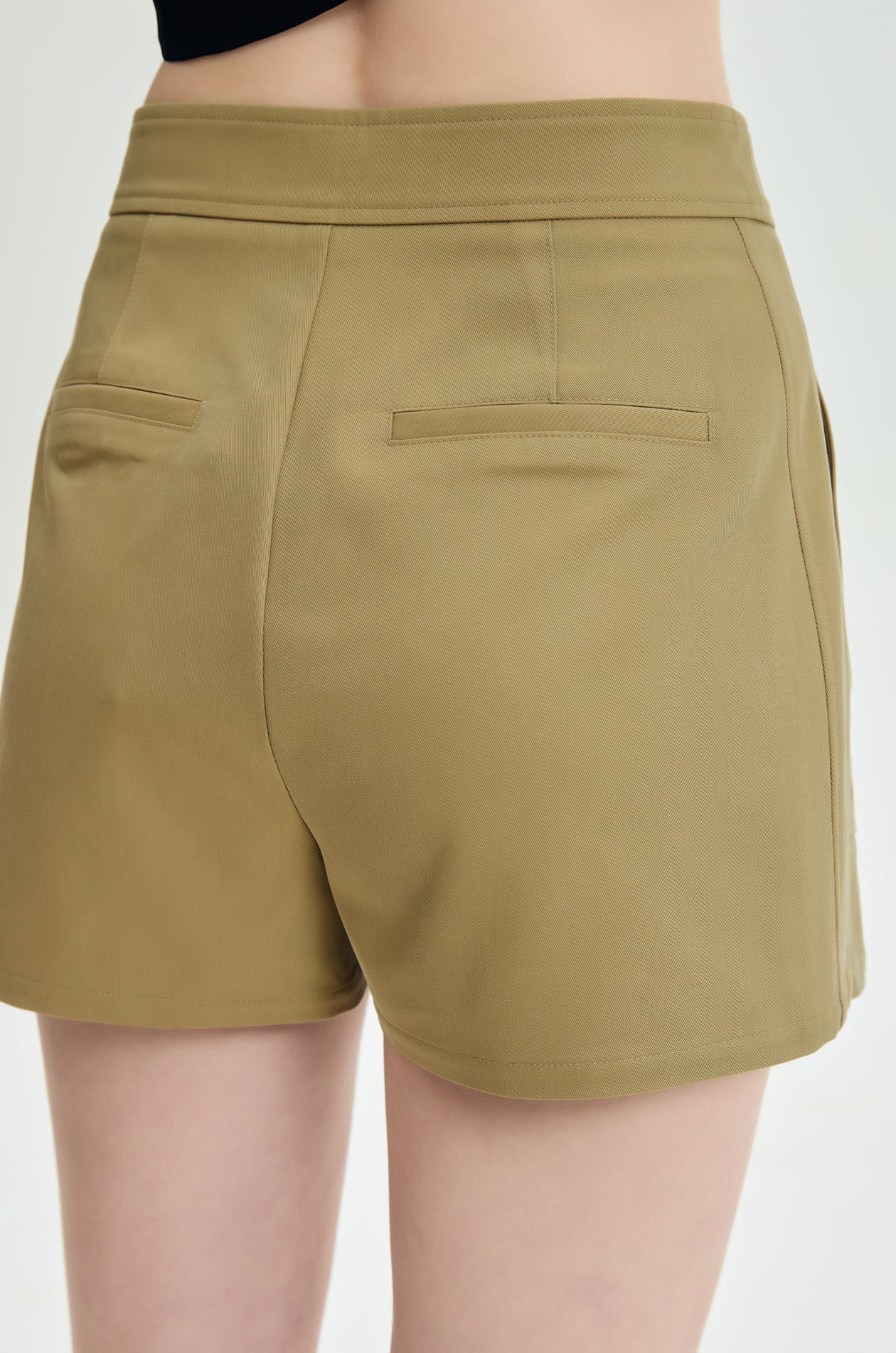 Button‑Front Utility Twill Skort - Image 5