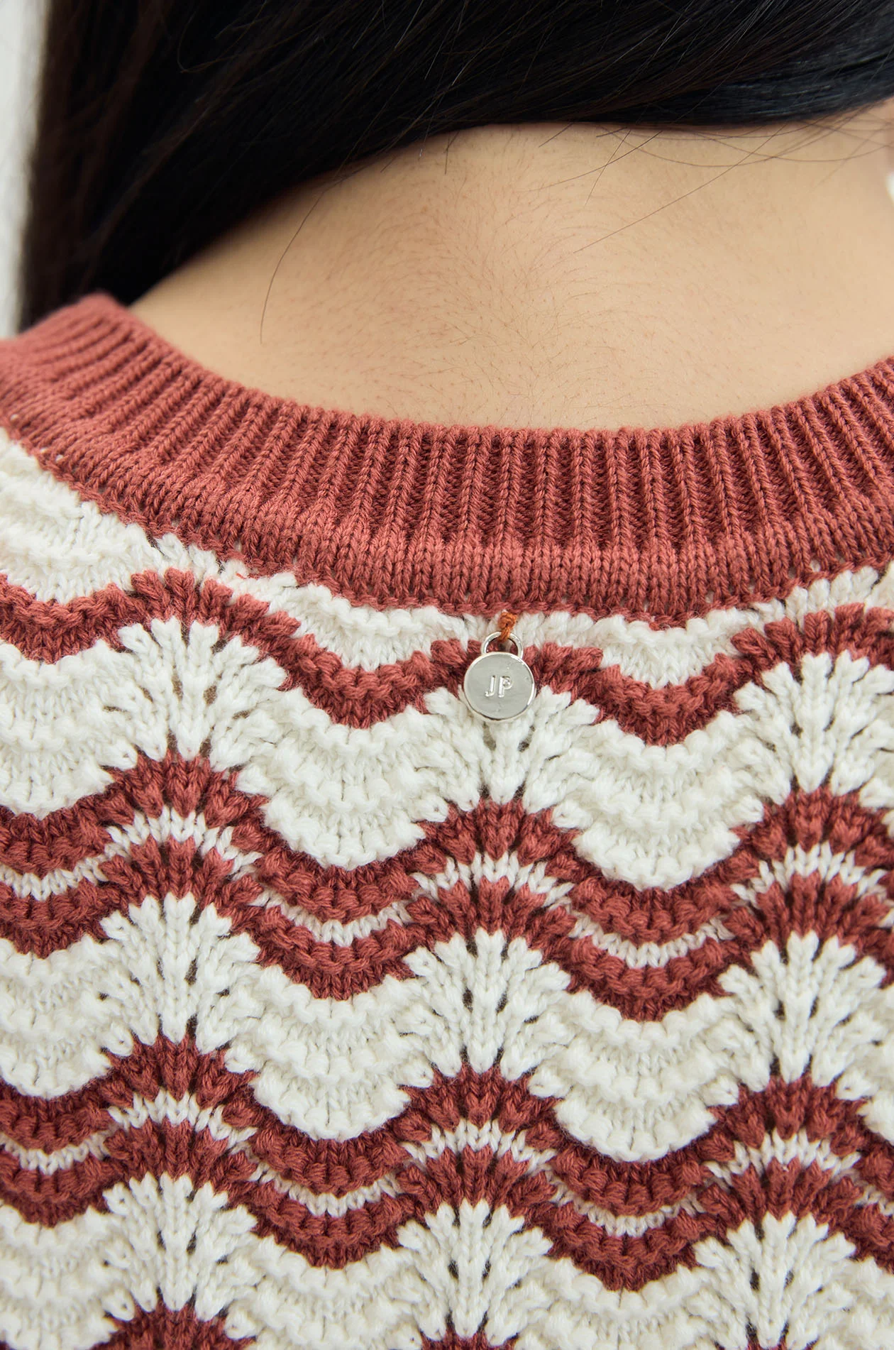 Wavy Scallop Knit Top - Image 4