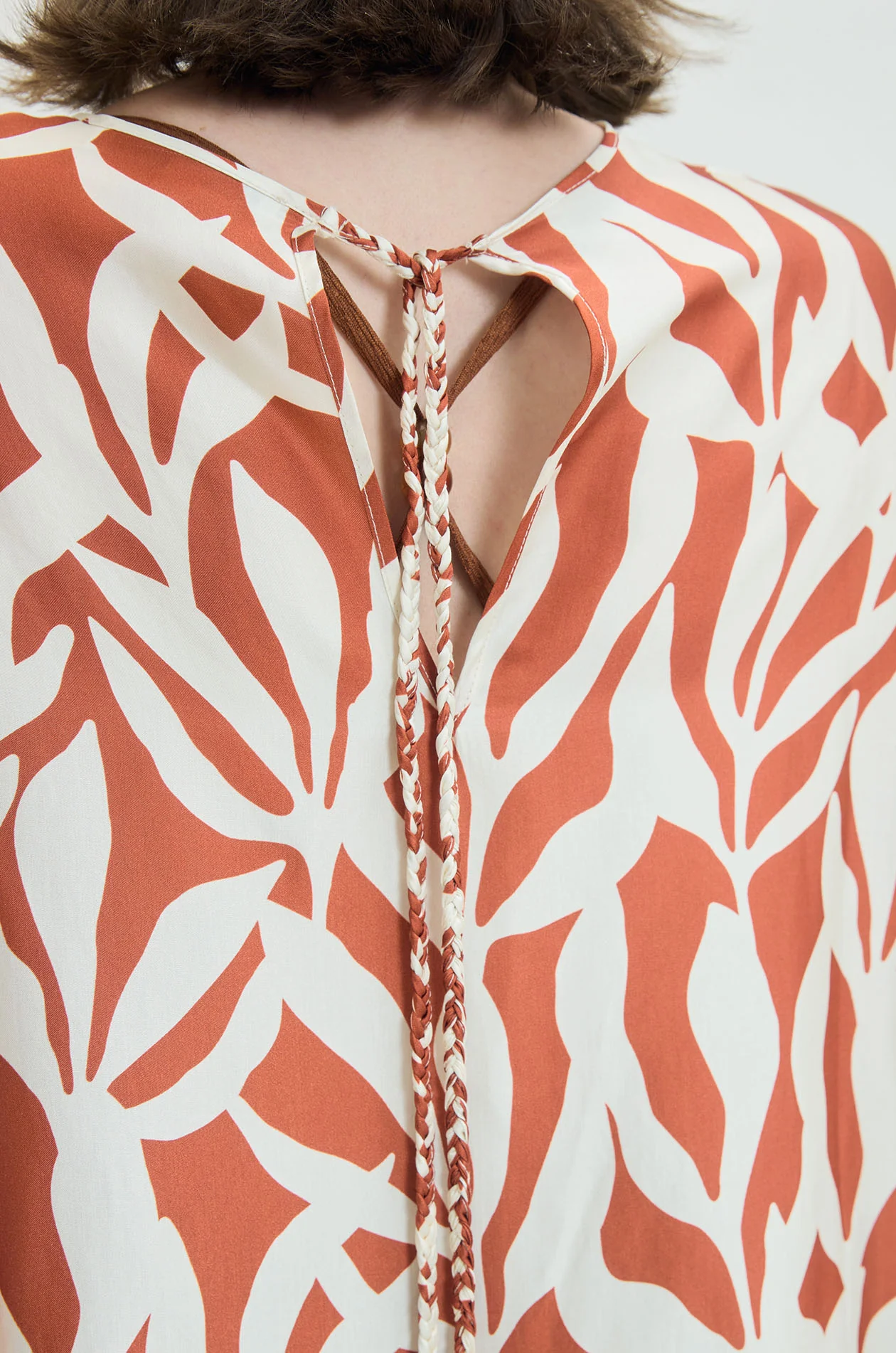 Botanical Silk-Like Tunic - Image 3