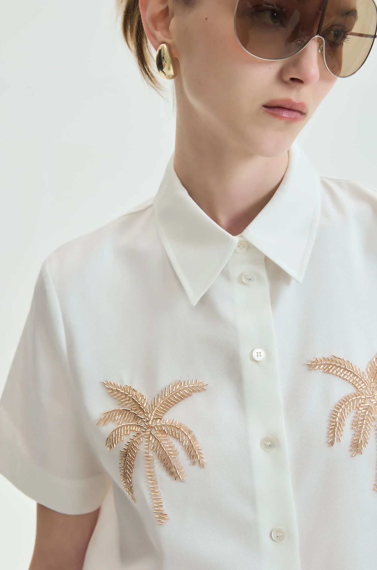 Fauxโ€‘Shell Embroidered Resort Shirt - Image 3