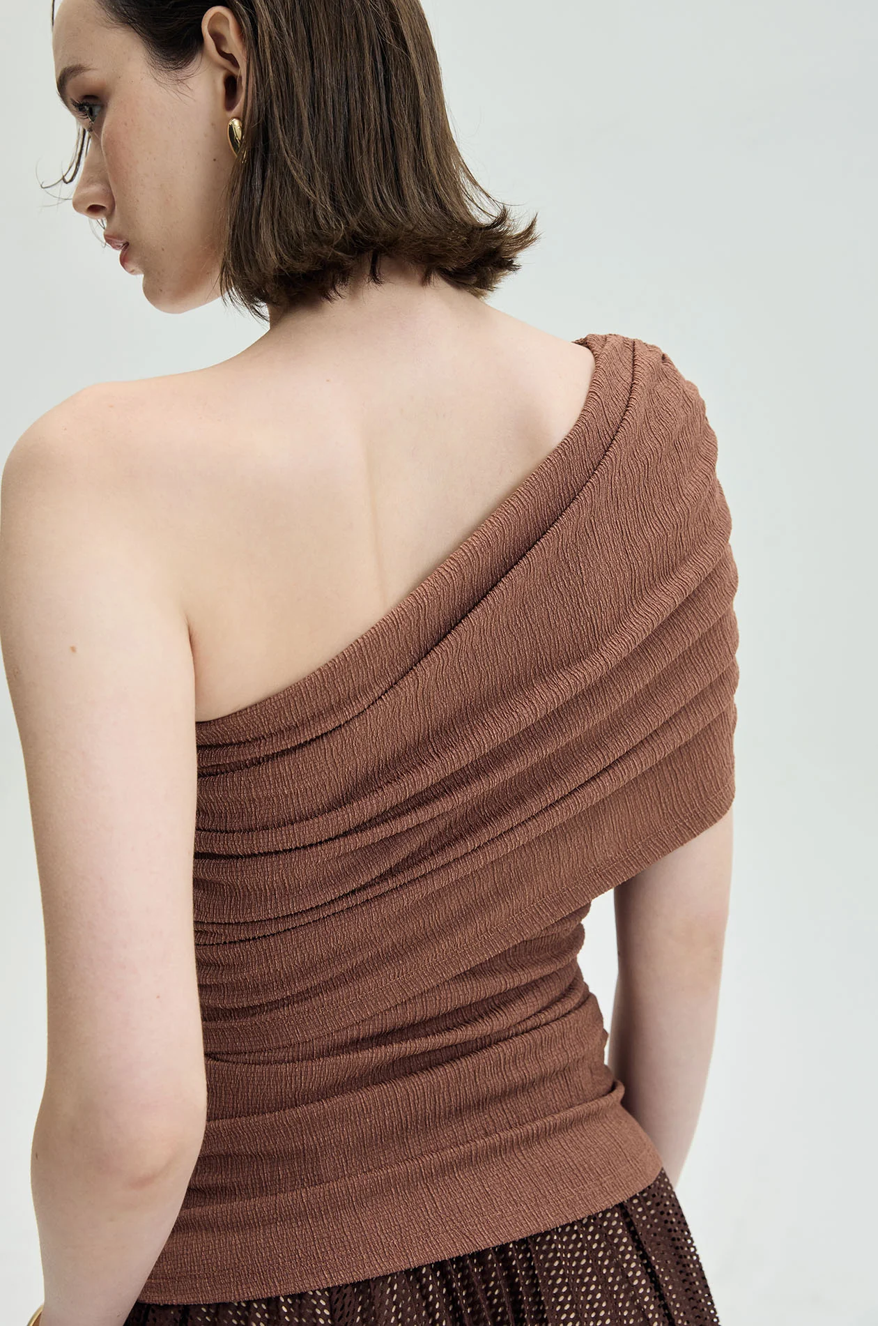 Draped One-Shoulder Top - Image 4