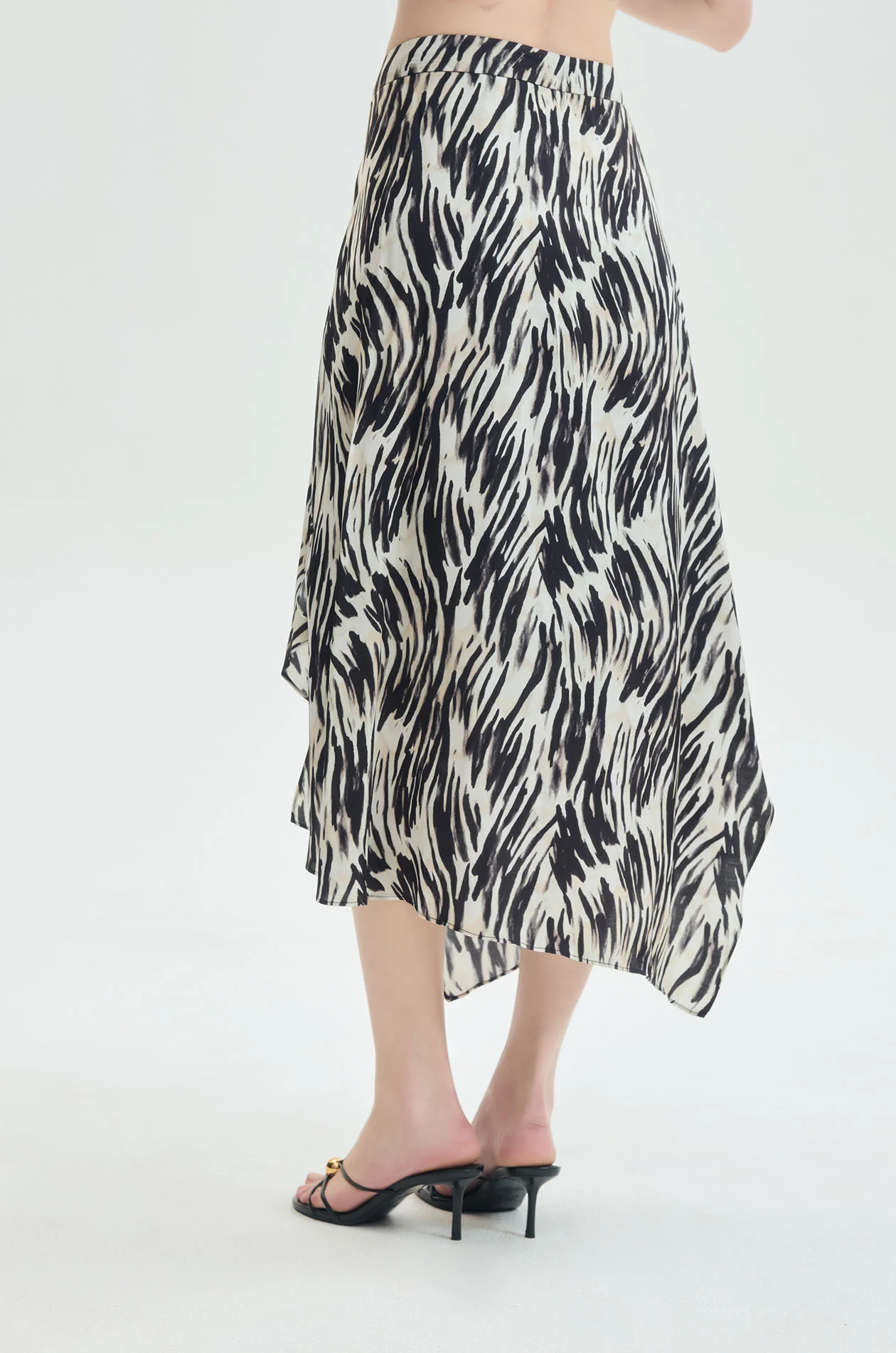 Abstract Print Midi Skirt - Image 4