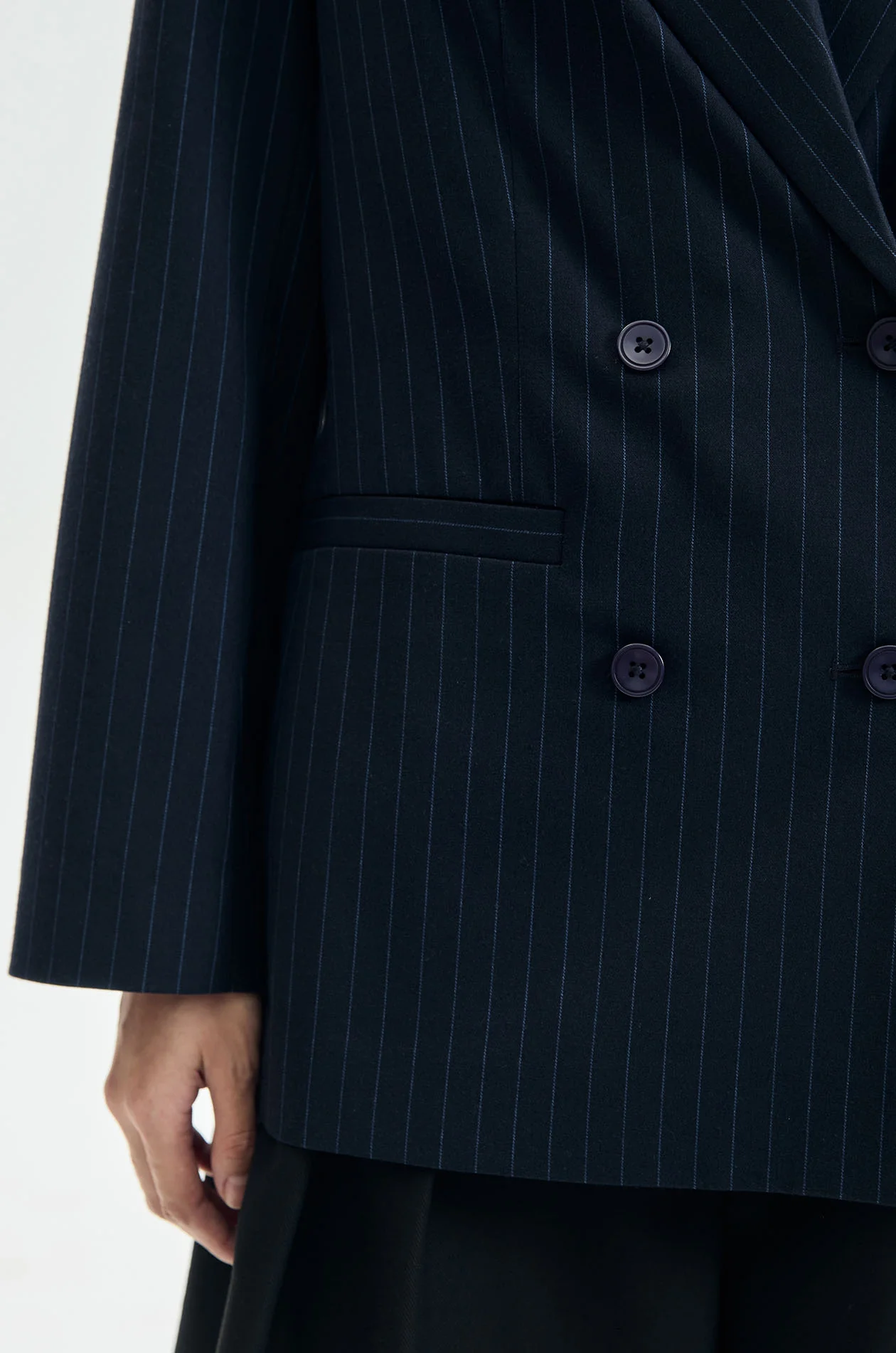 Barrel‑Leg Suiting Pants - Image 2