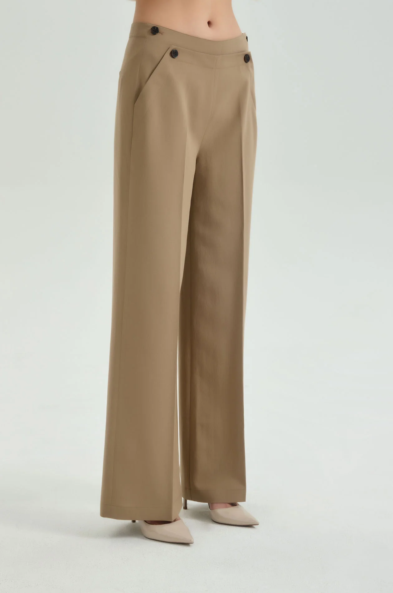 Crinkled Lightweight Sailor Pants - Image 2