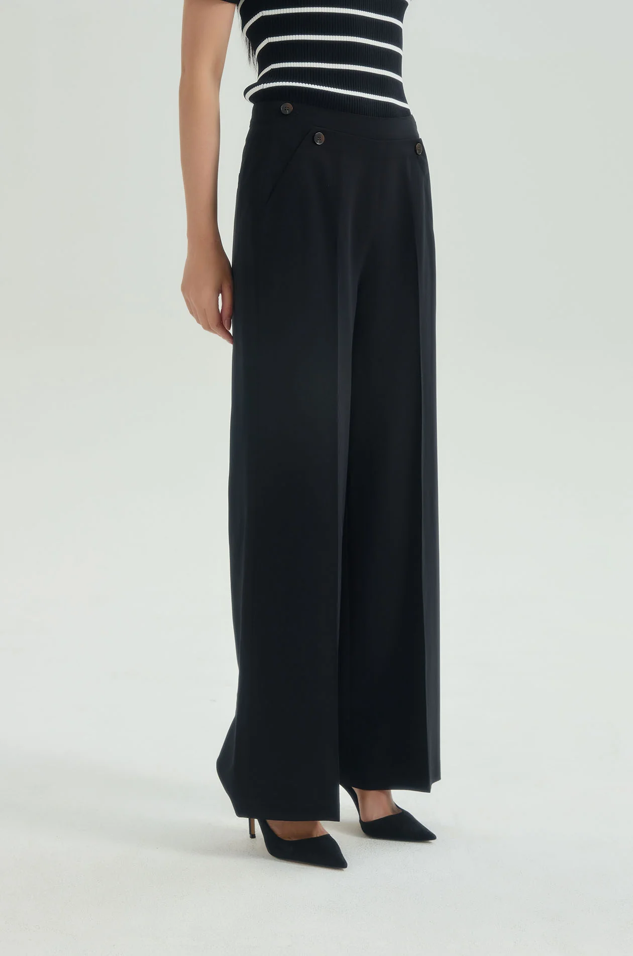 Crinkled Lightweight Sailor Pants - Image 8