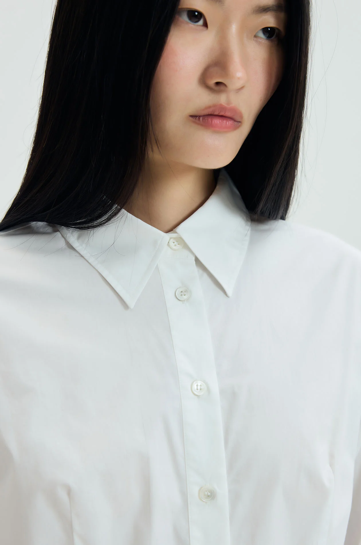 Poplin Peplum Shirt - Image 3