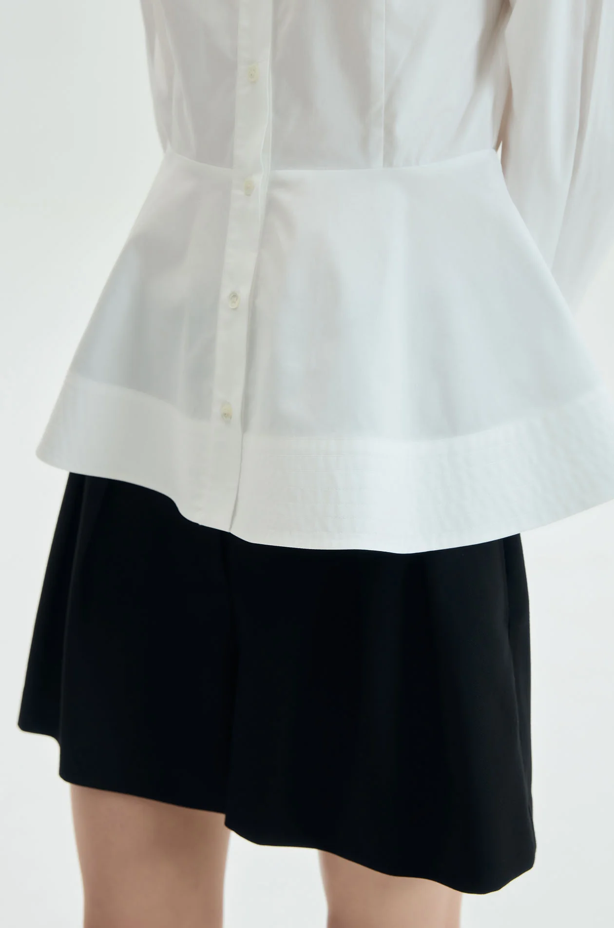 Poplin Peplum Shirt - Image 4
