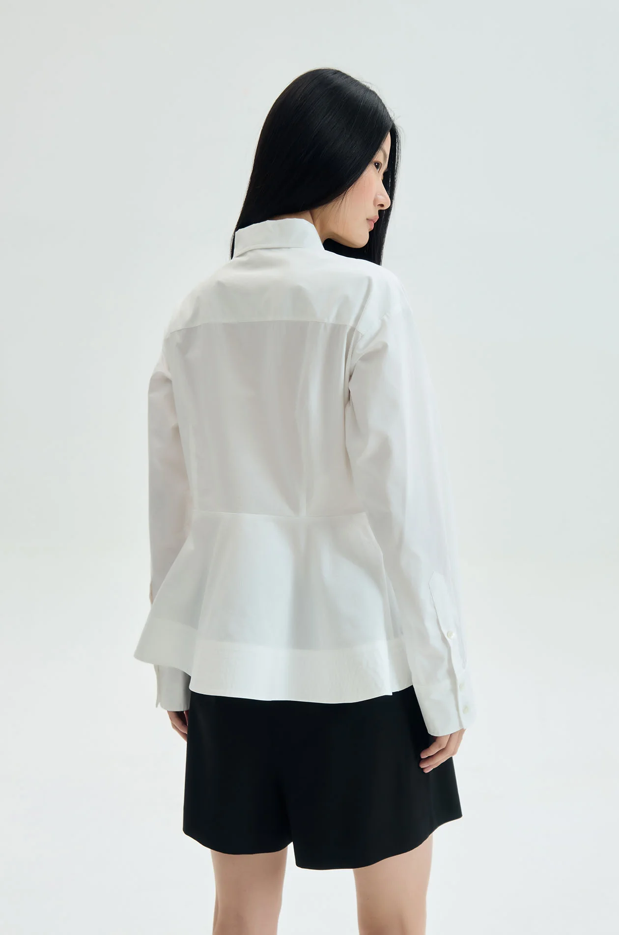 Poplin Peplum Shirt - Image 6