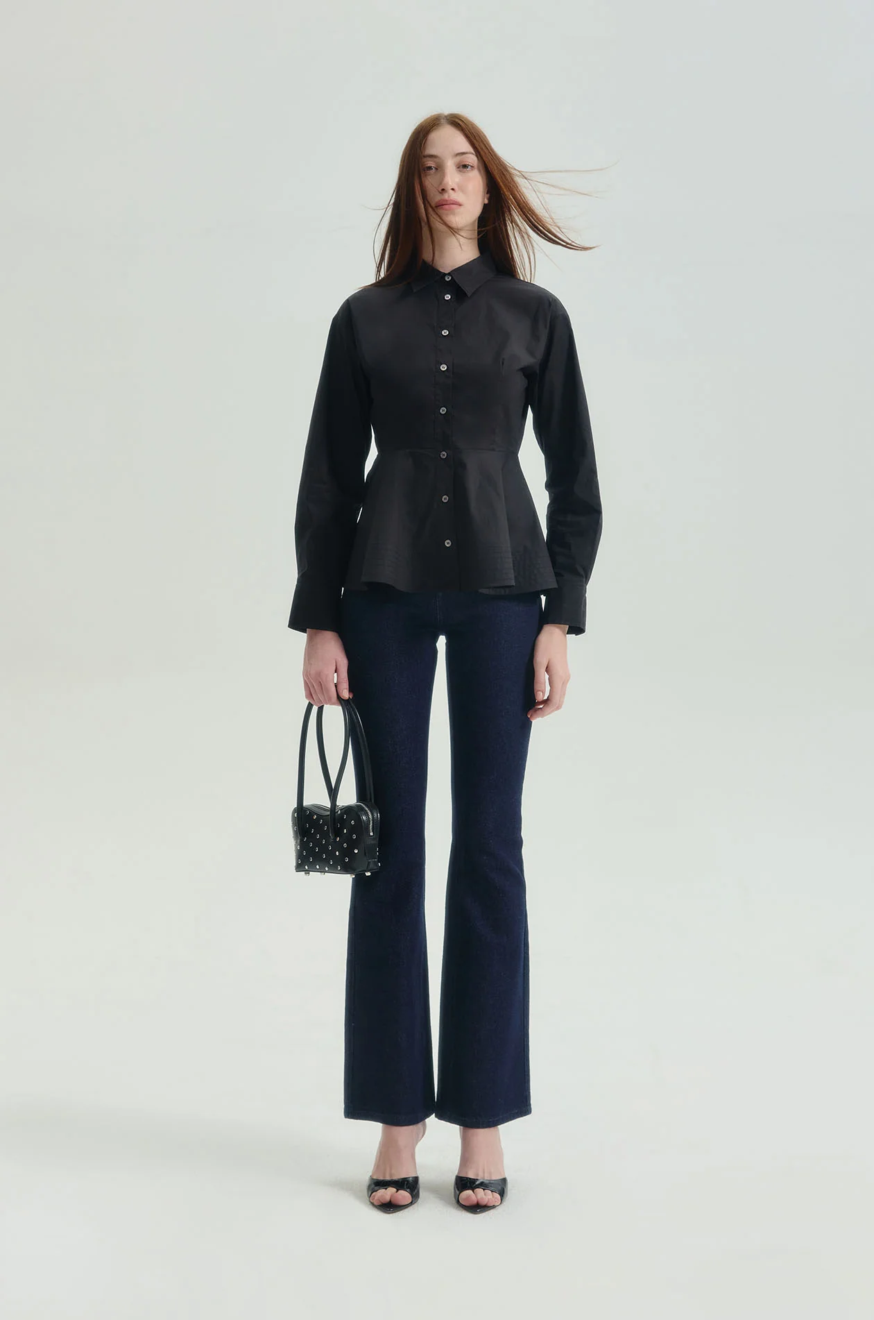 Long Sleeve Peplum Shirt