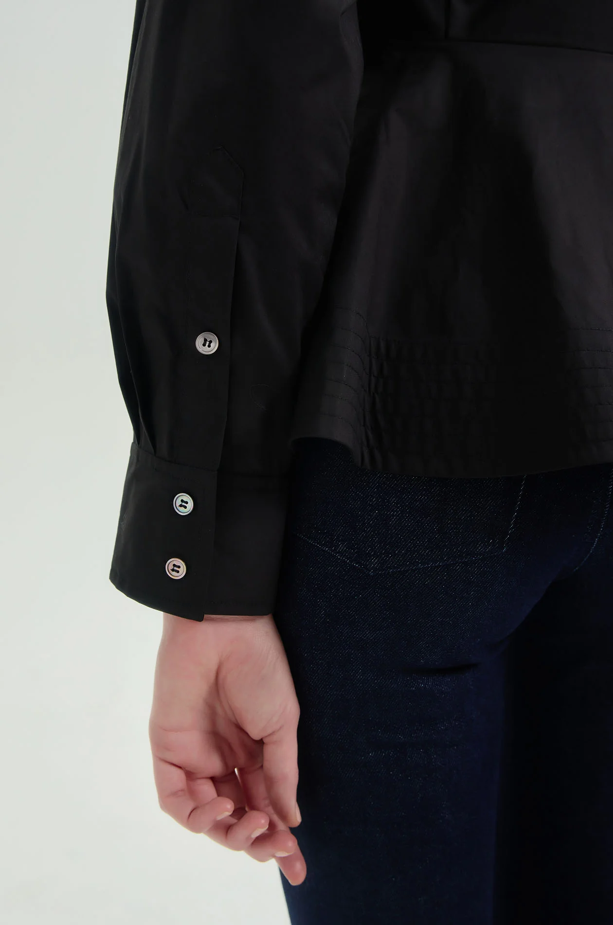 Long Sleeve Peplum Shirt - Image 4