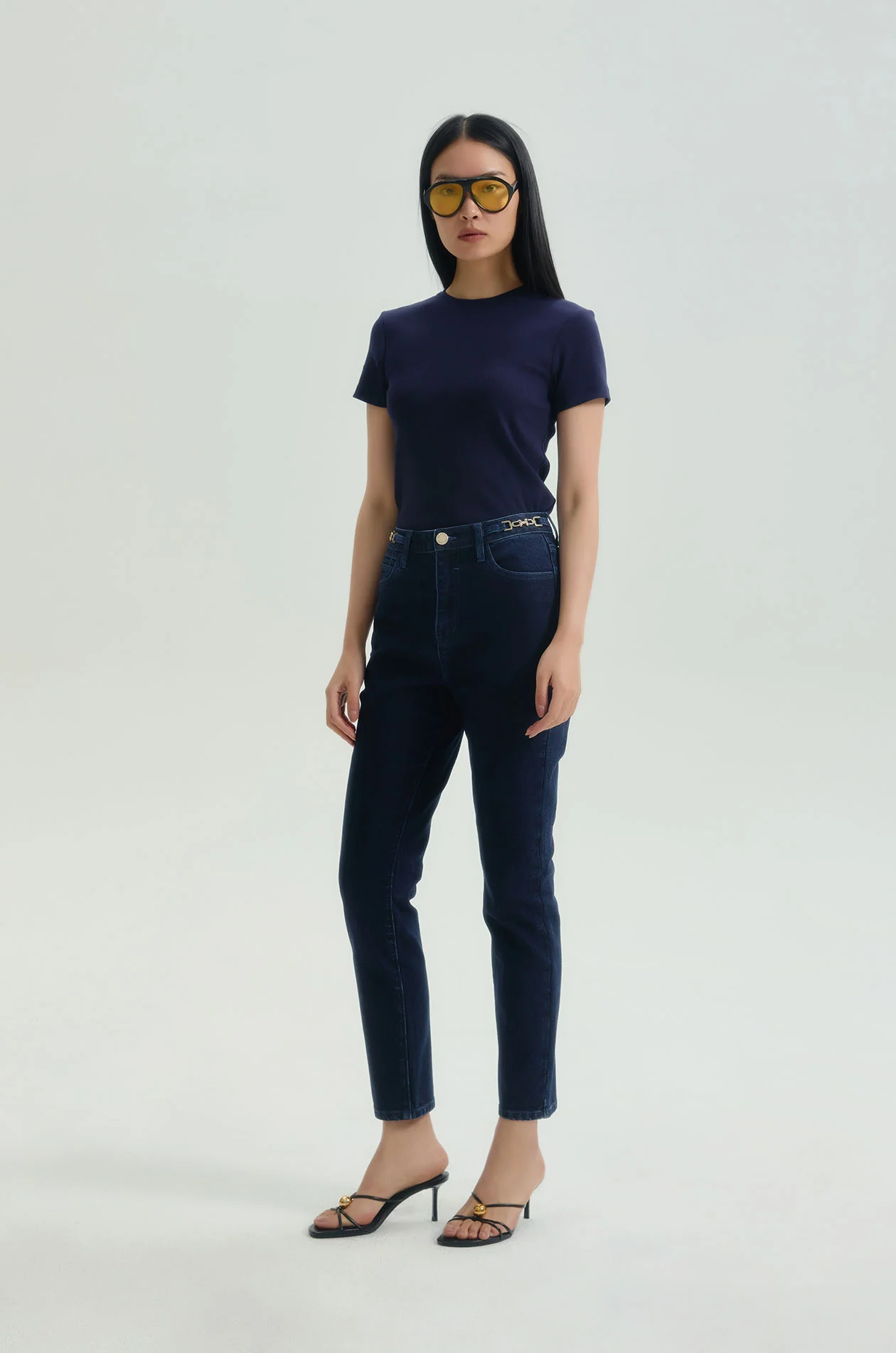Chain Slim Fit Jeans
