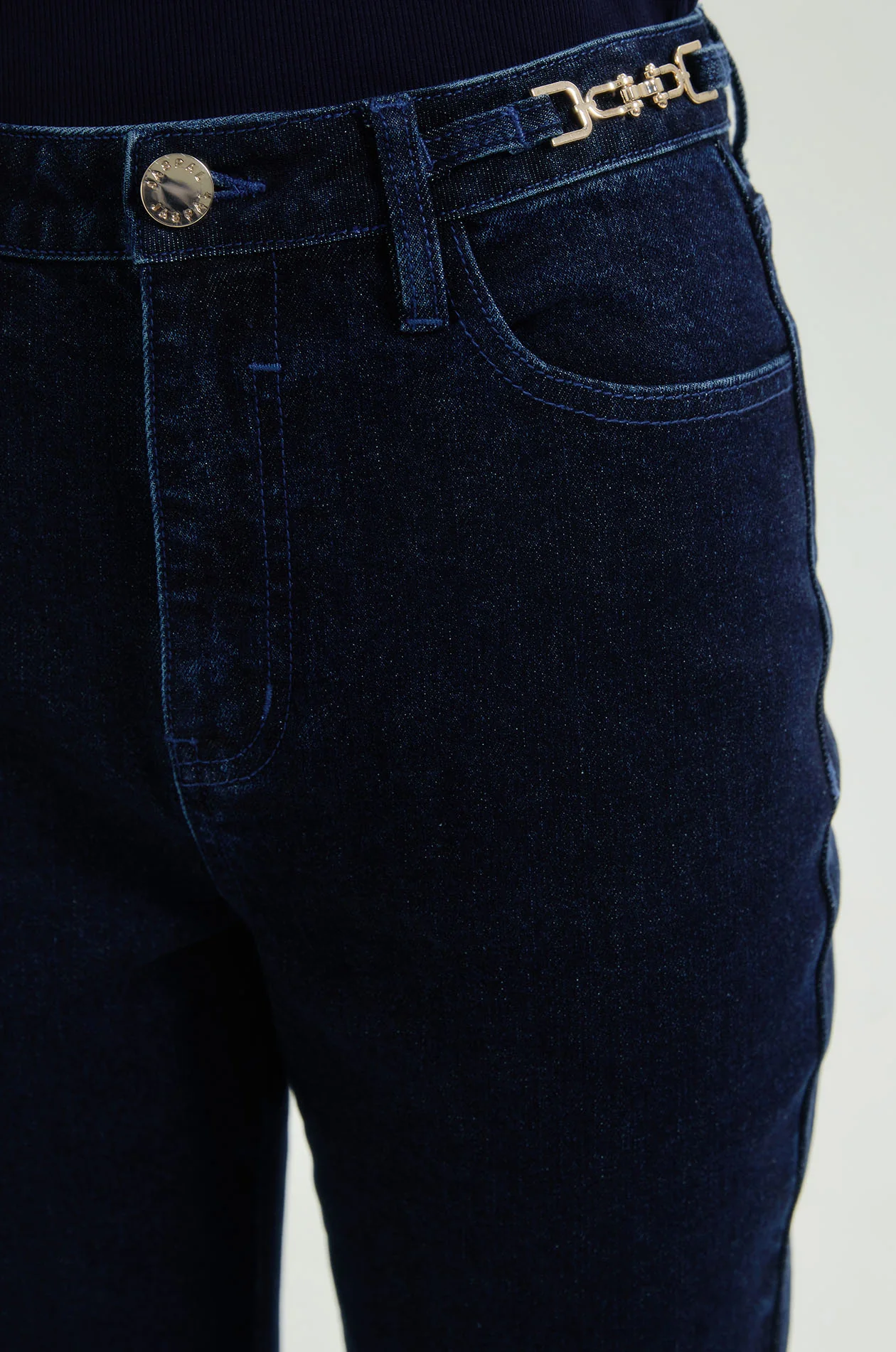 Chain Slim Fit Jeans - Image 3