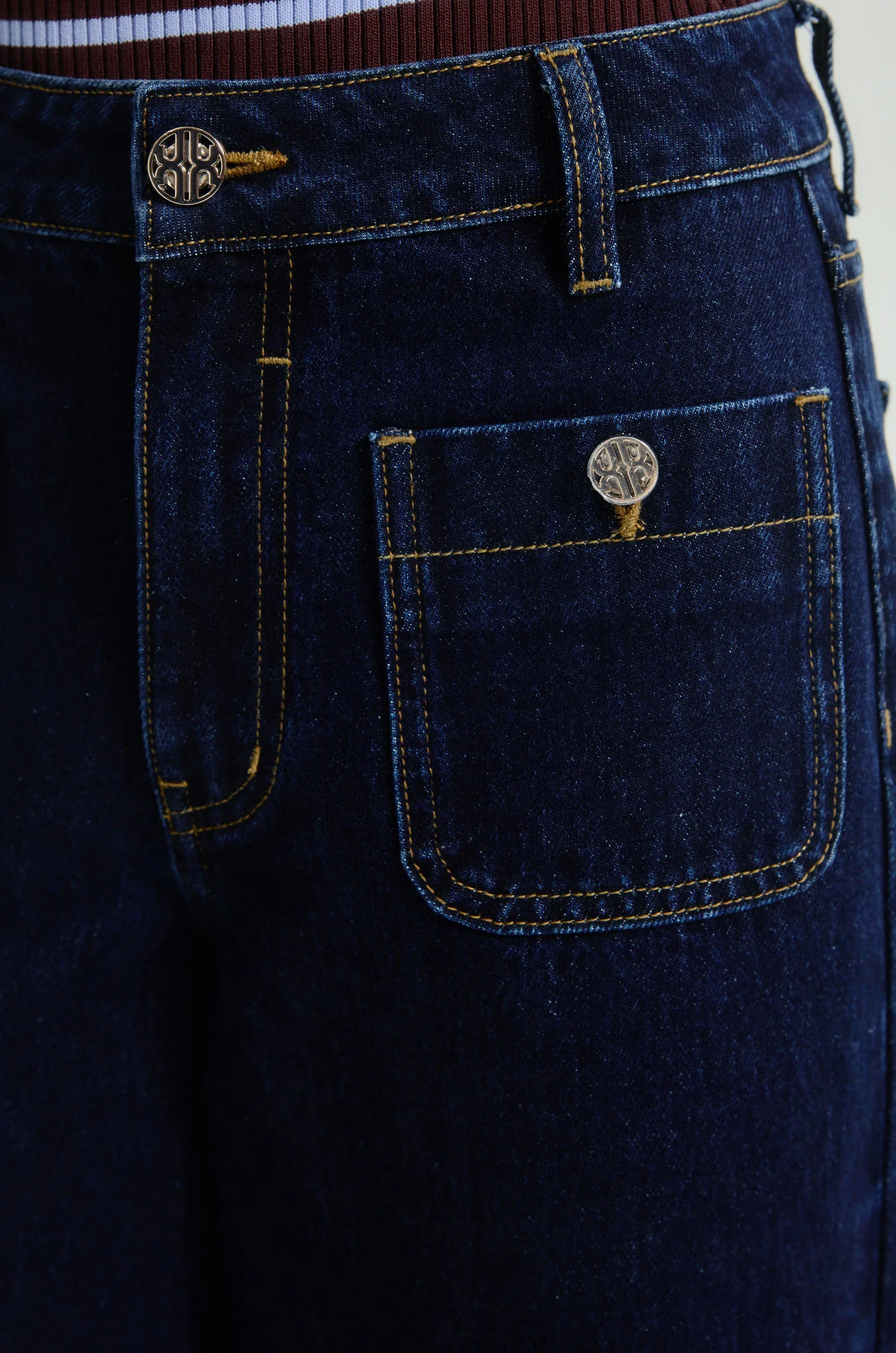 Vintage-Pocket Denim Culotte - Image 3
