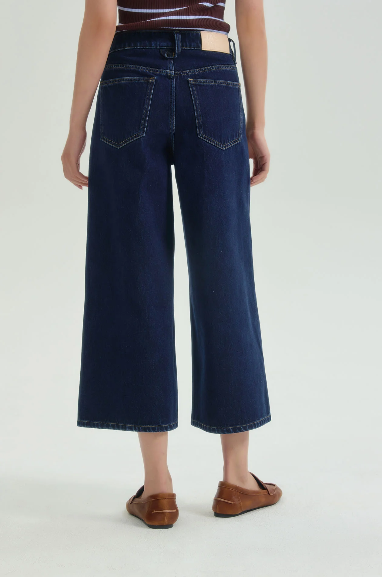 Vintage-Pocket Denim Culotte - Image 5