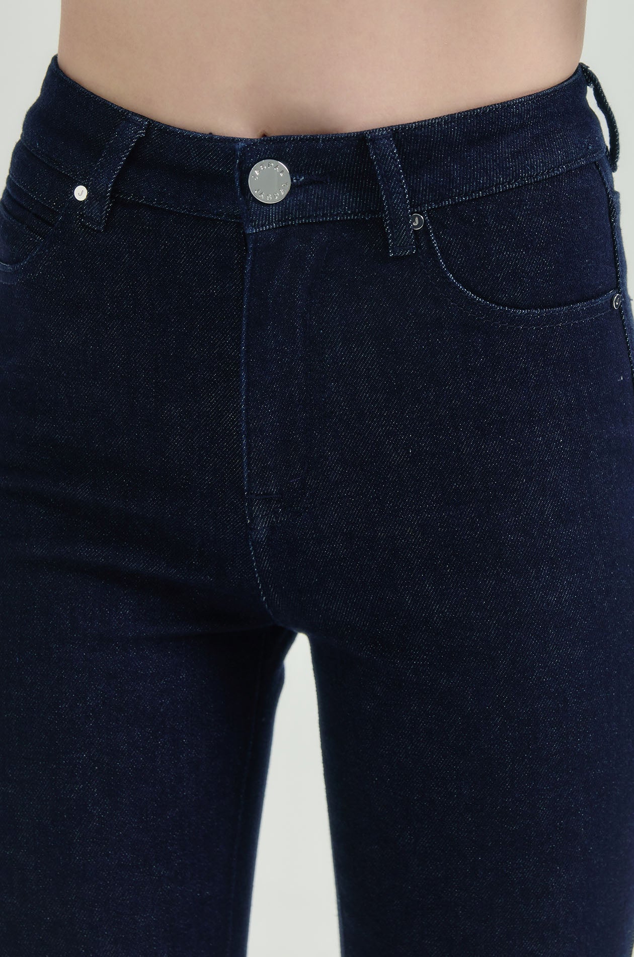 Slim Fit Cropped Flare Jeans - Image 4