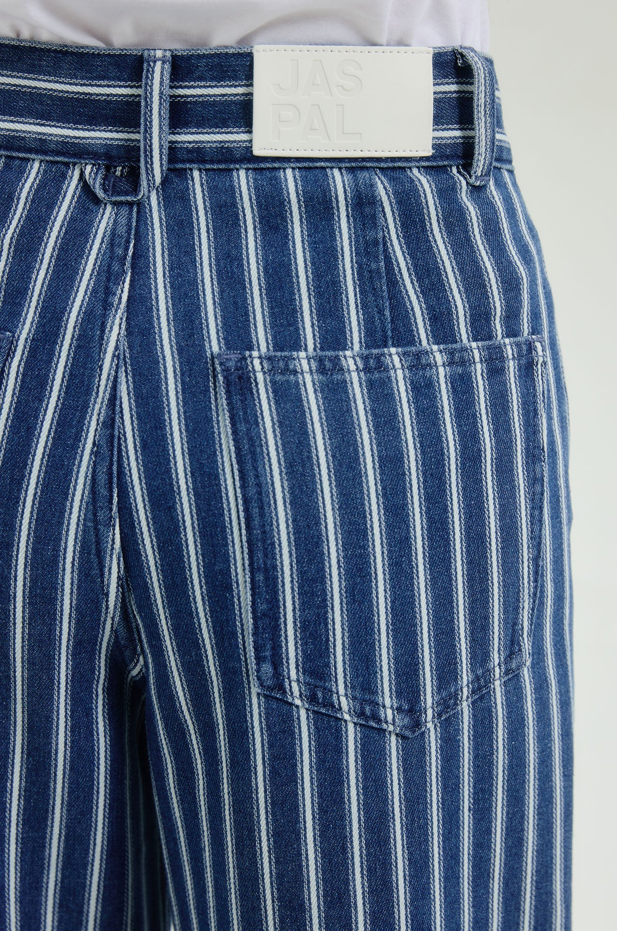 Striped Wide Leg Jeans - Image 4