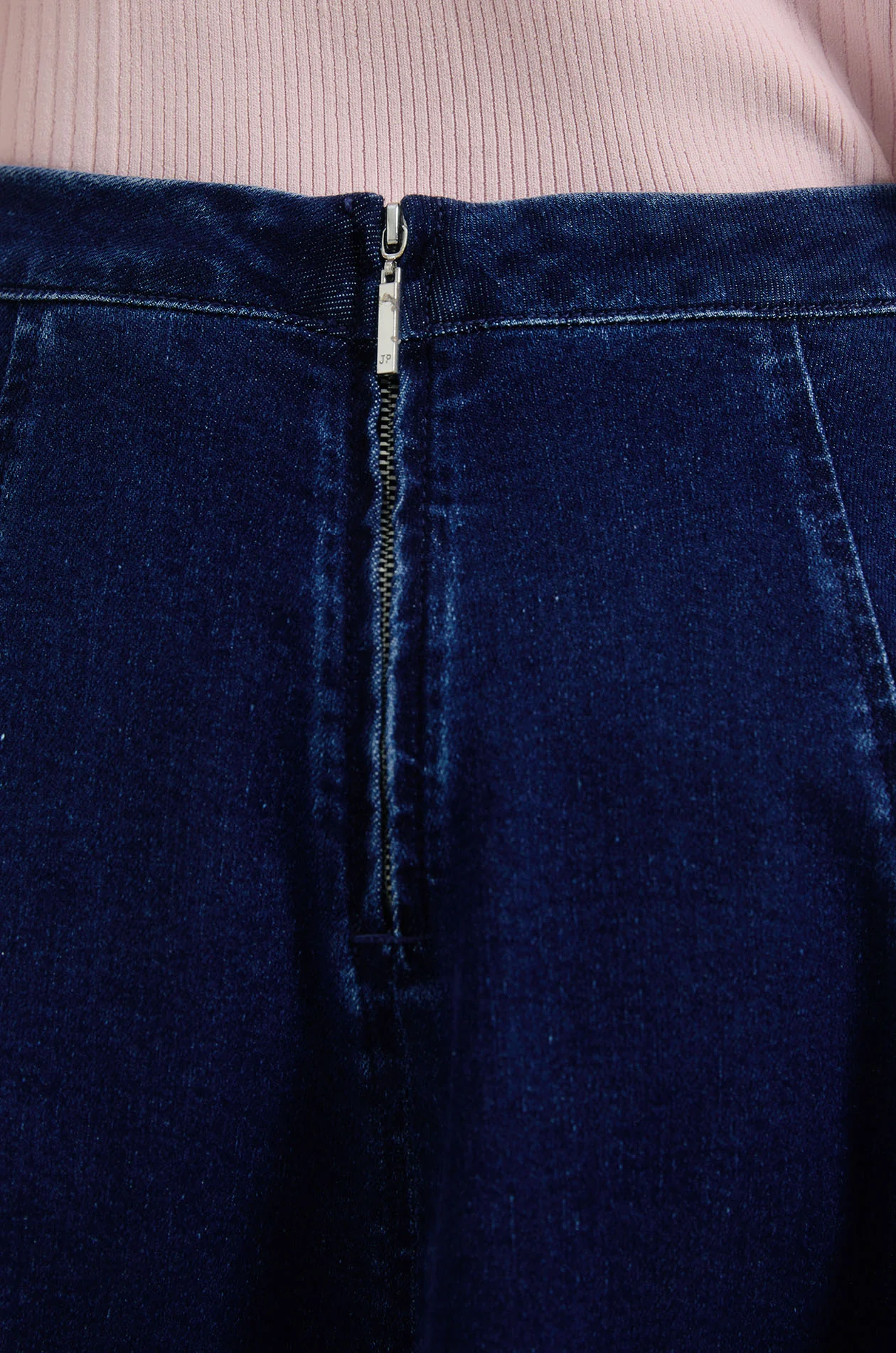 Denim Circle Midi Skirt - Image 4