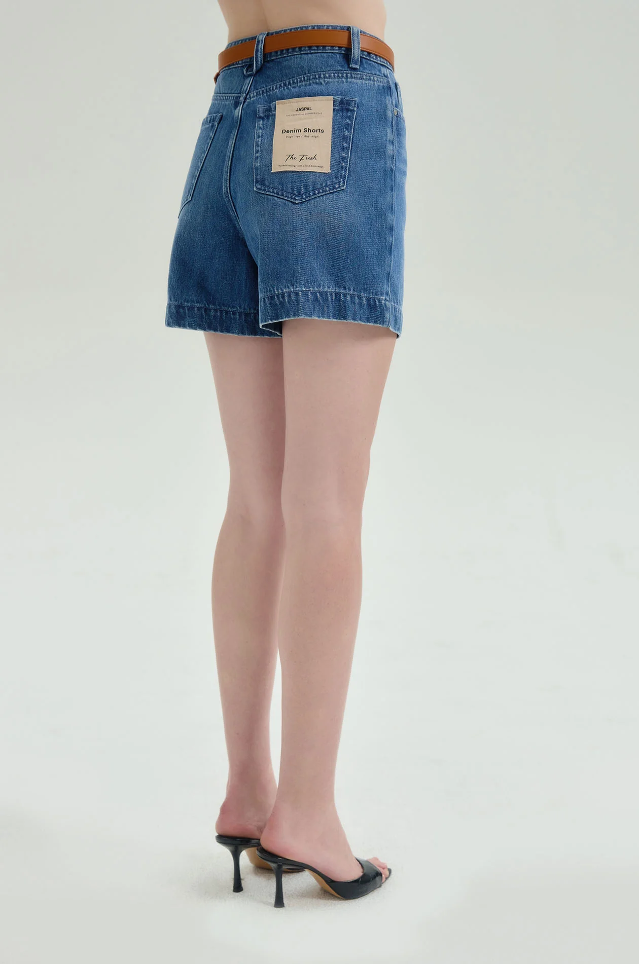 THE FRESH Denim Shorts in Blue - Image 5