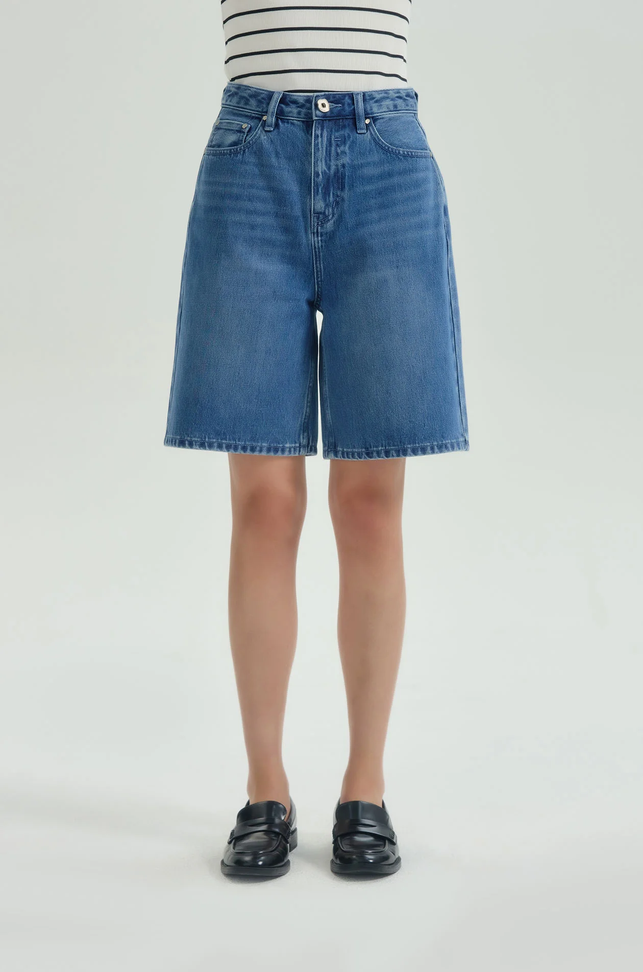 THE LINE Denim Bermuda - Image 2