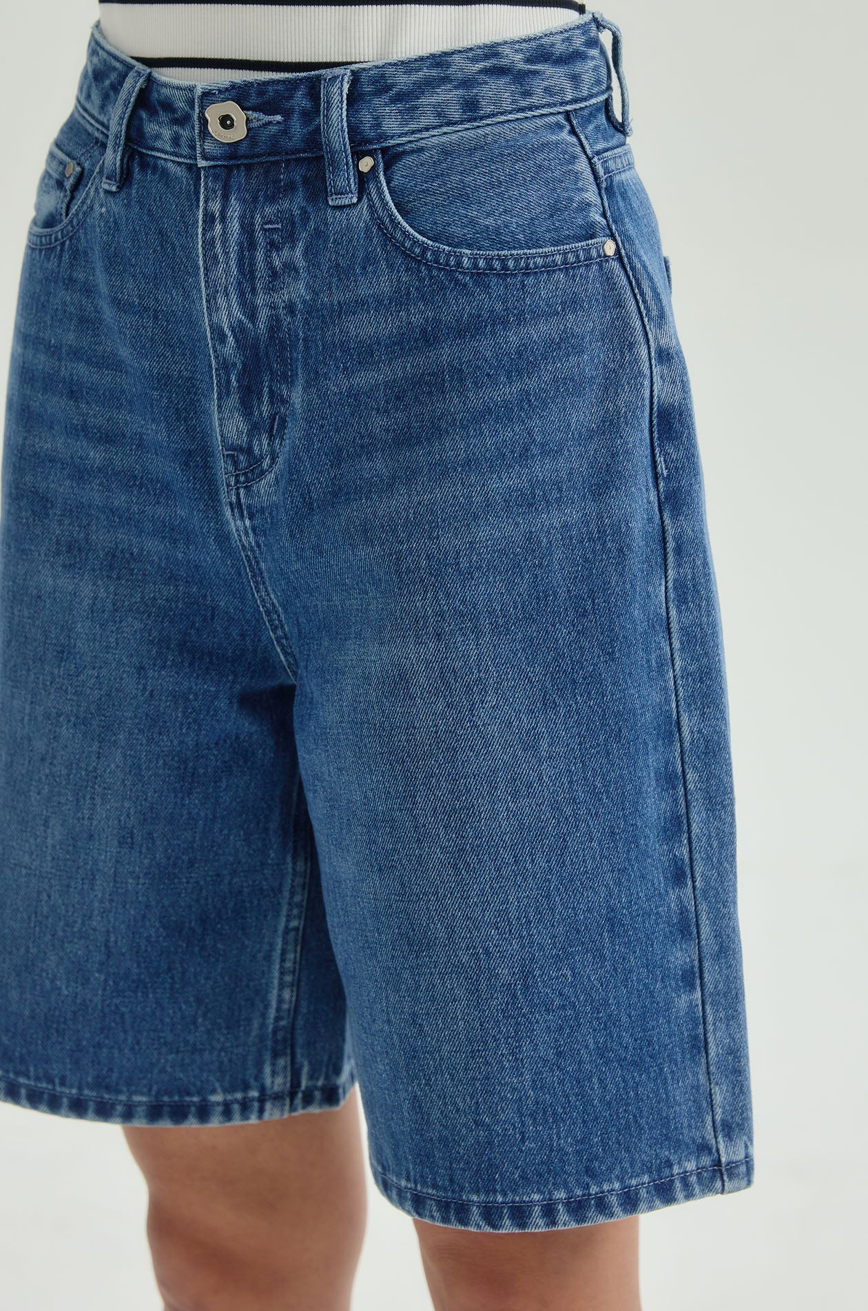 THE LINE Denim Bermuda - Image 3