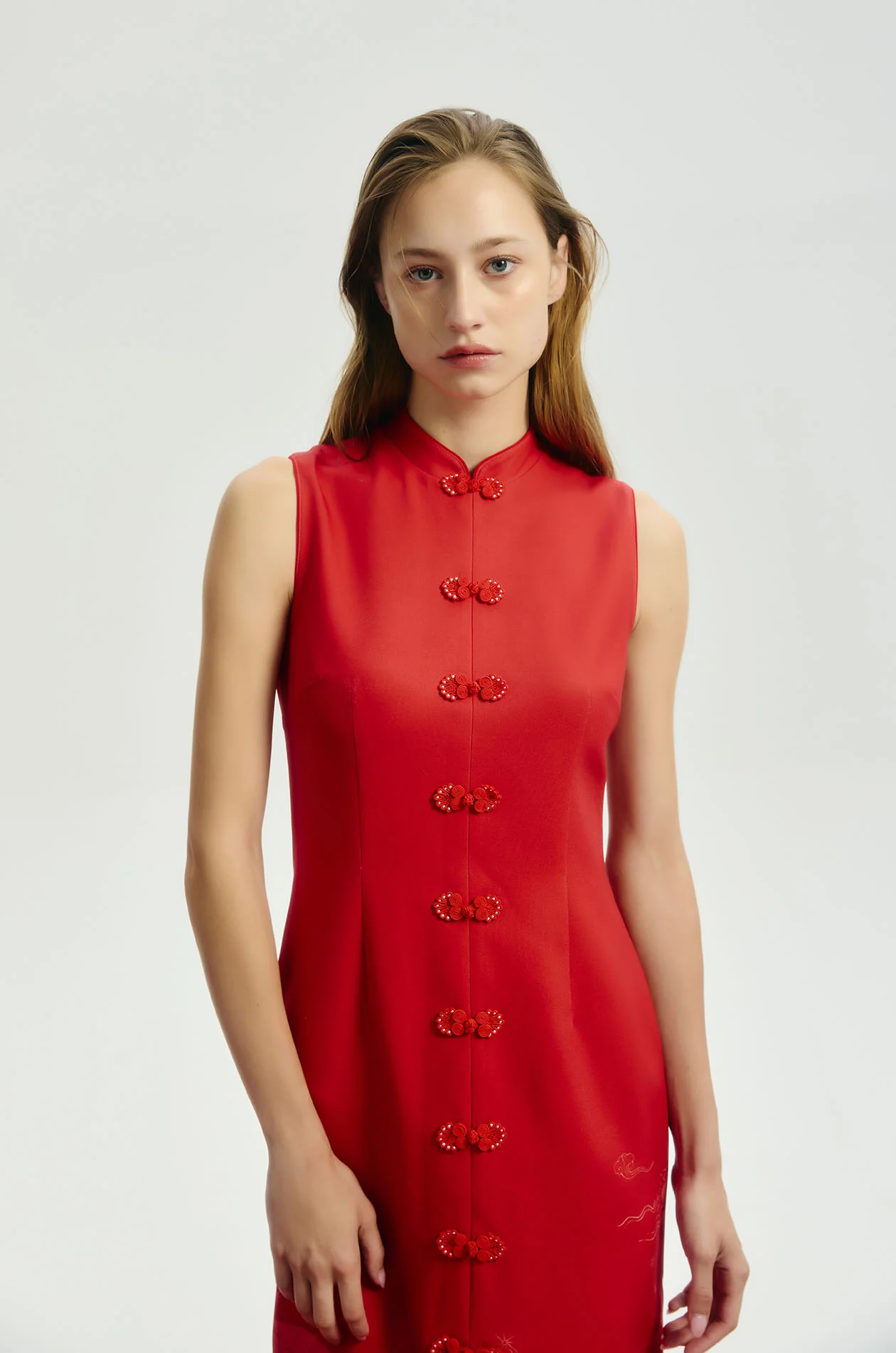 Horse Printed Midi Qipao - Image 2