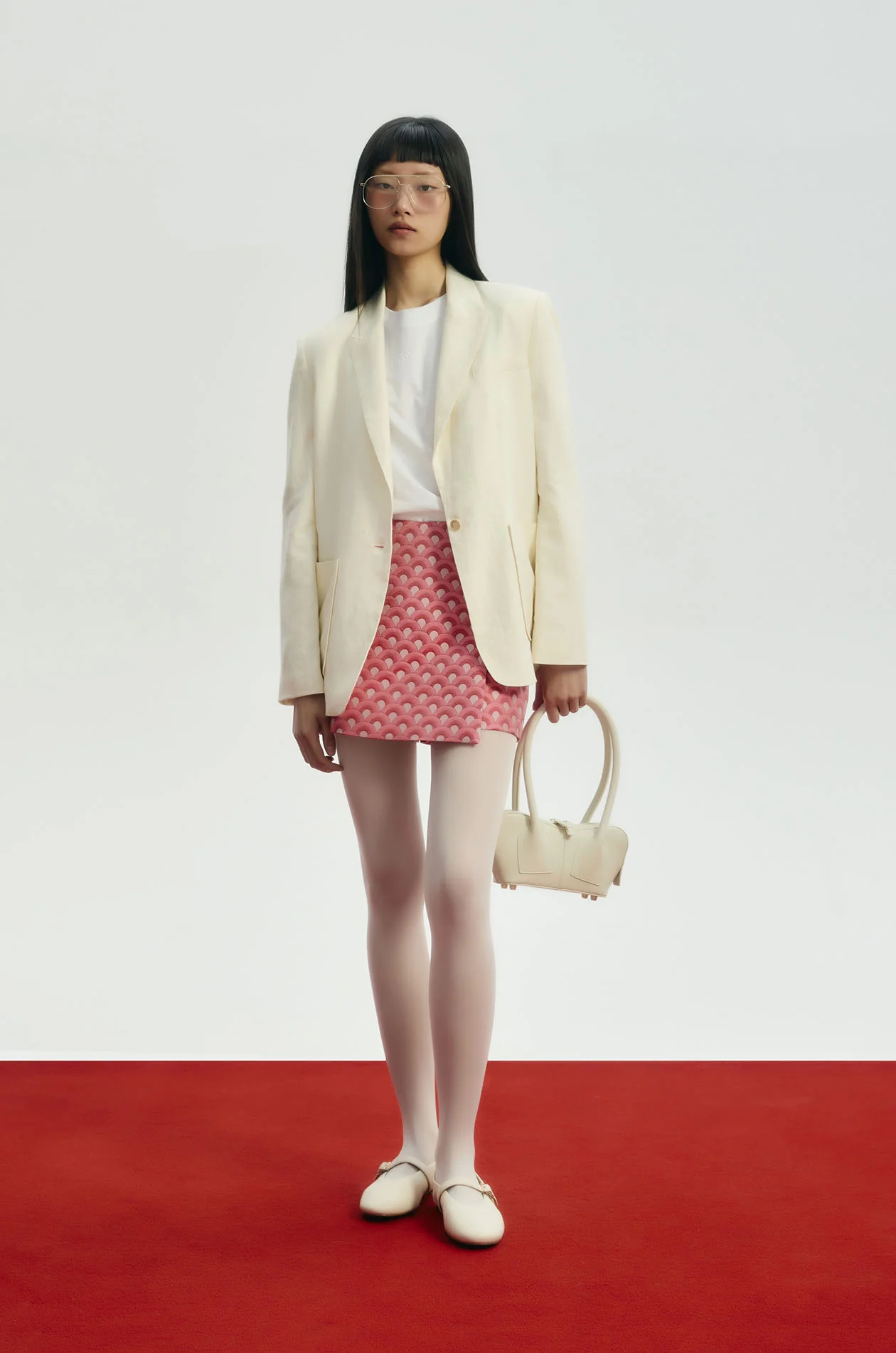 Wrapped Jacquard Mini Skort
