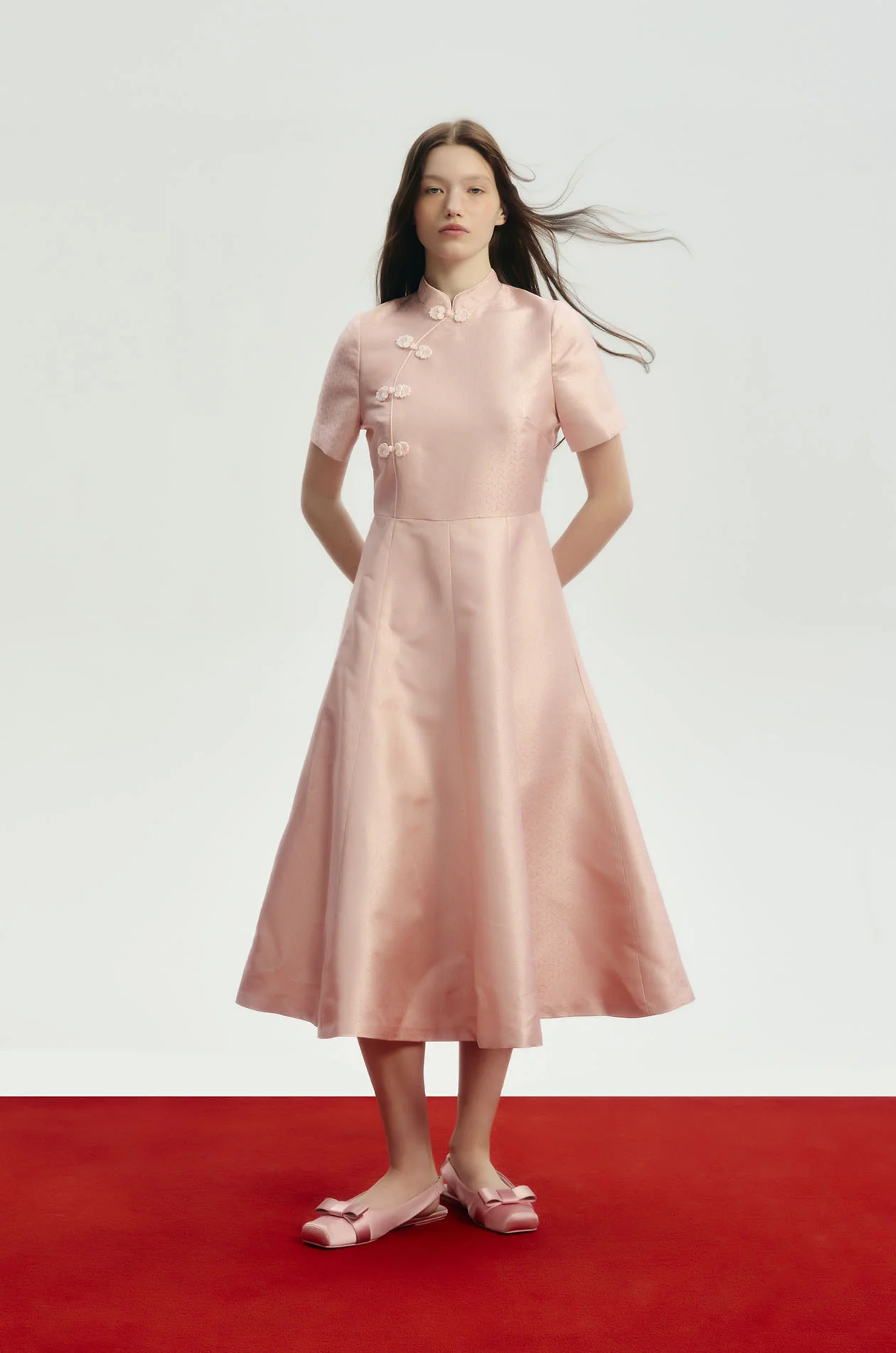 Tessellation Jacquard Midi Dress