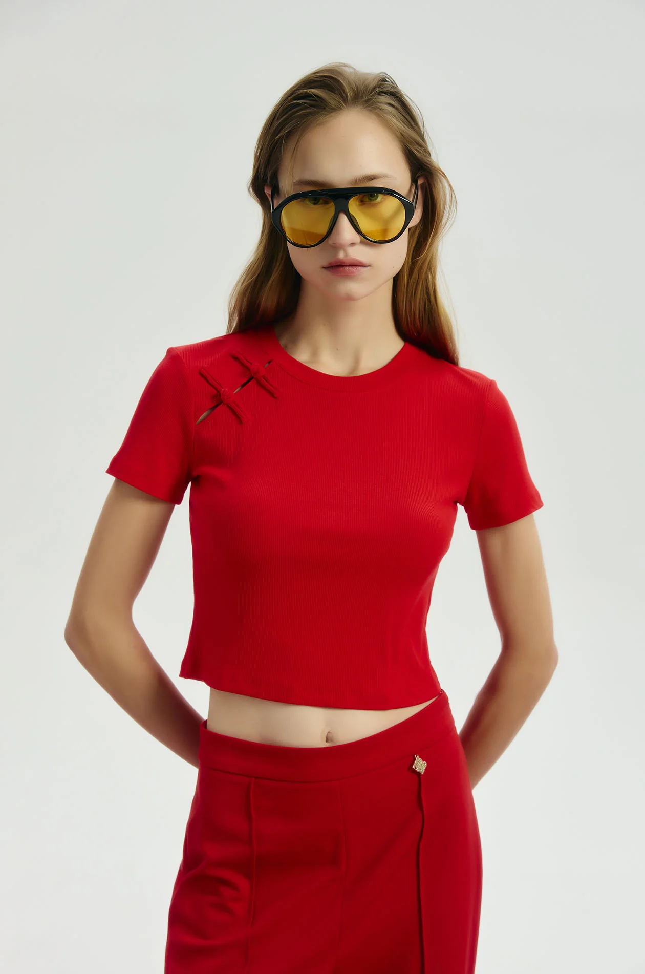 Cropped Cheongsam T-Shirt - Image 2