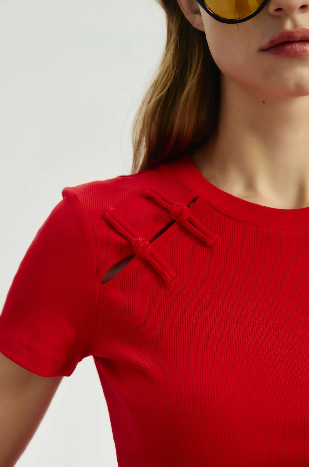 Cropped Cheongsam T-Shirt - Image 3