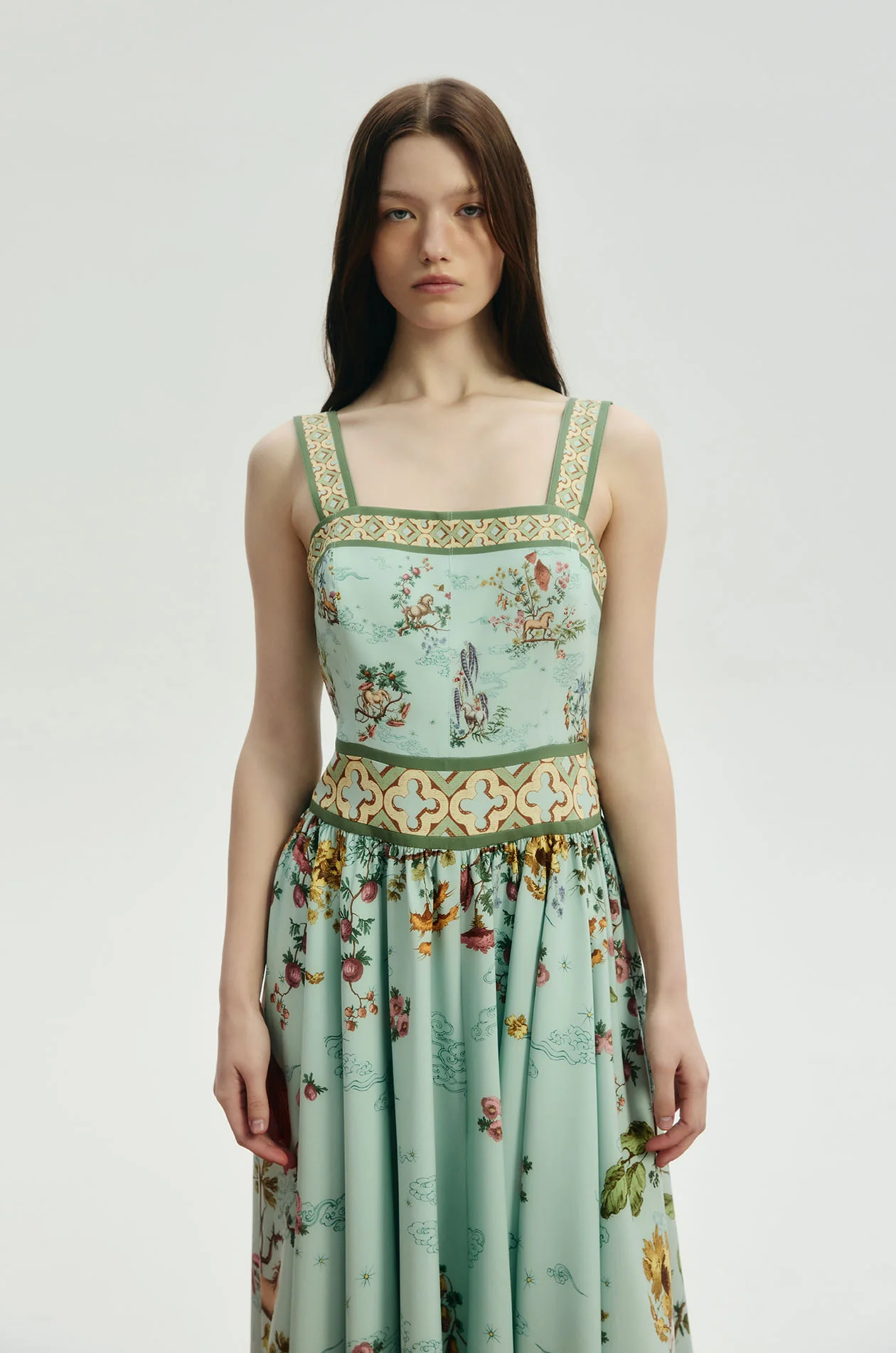 Motif Printed Midi Dress - Image 2