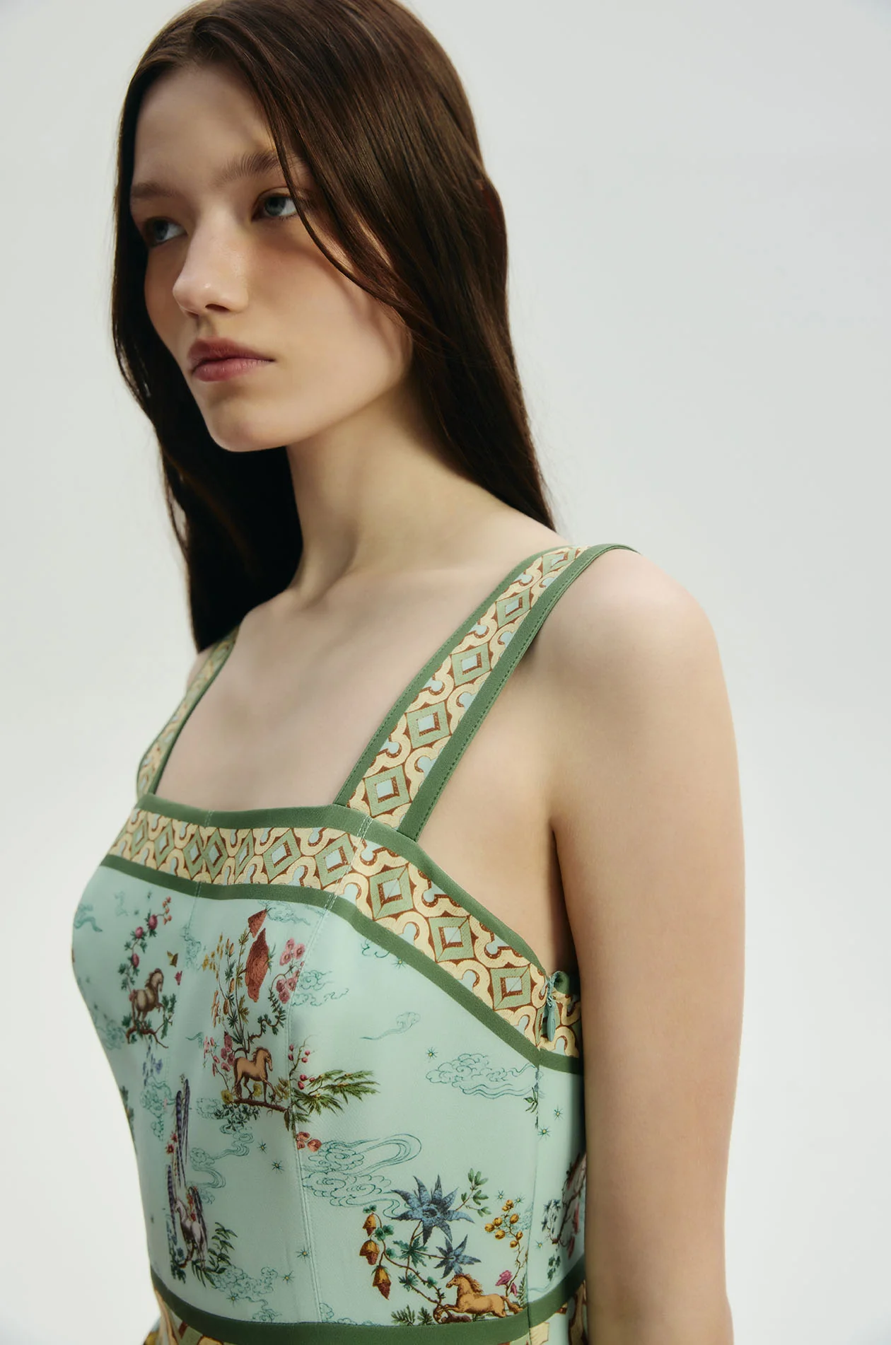 Motif Printed Midi Dress - Image 3
