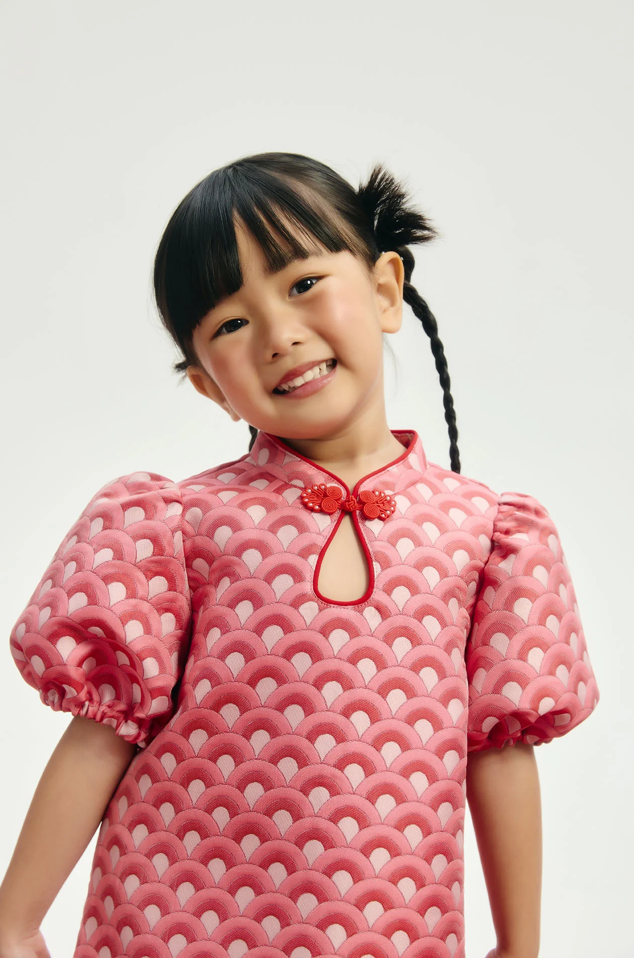 Girl Jacquard Mini Qipao - Image 3