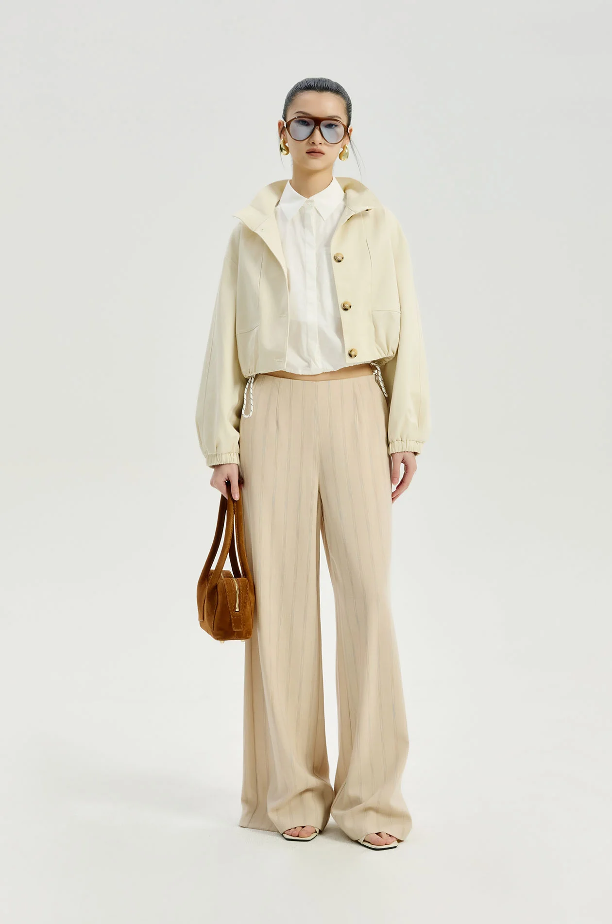 Waistbandless Striped Pants