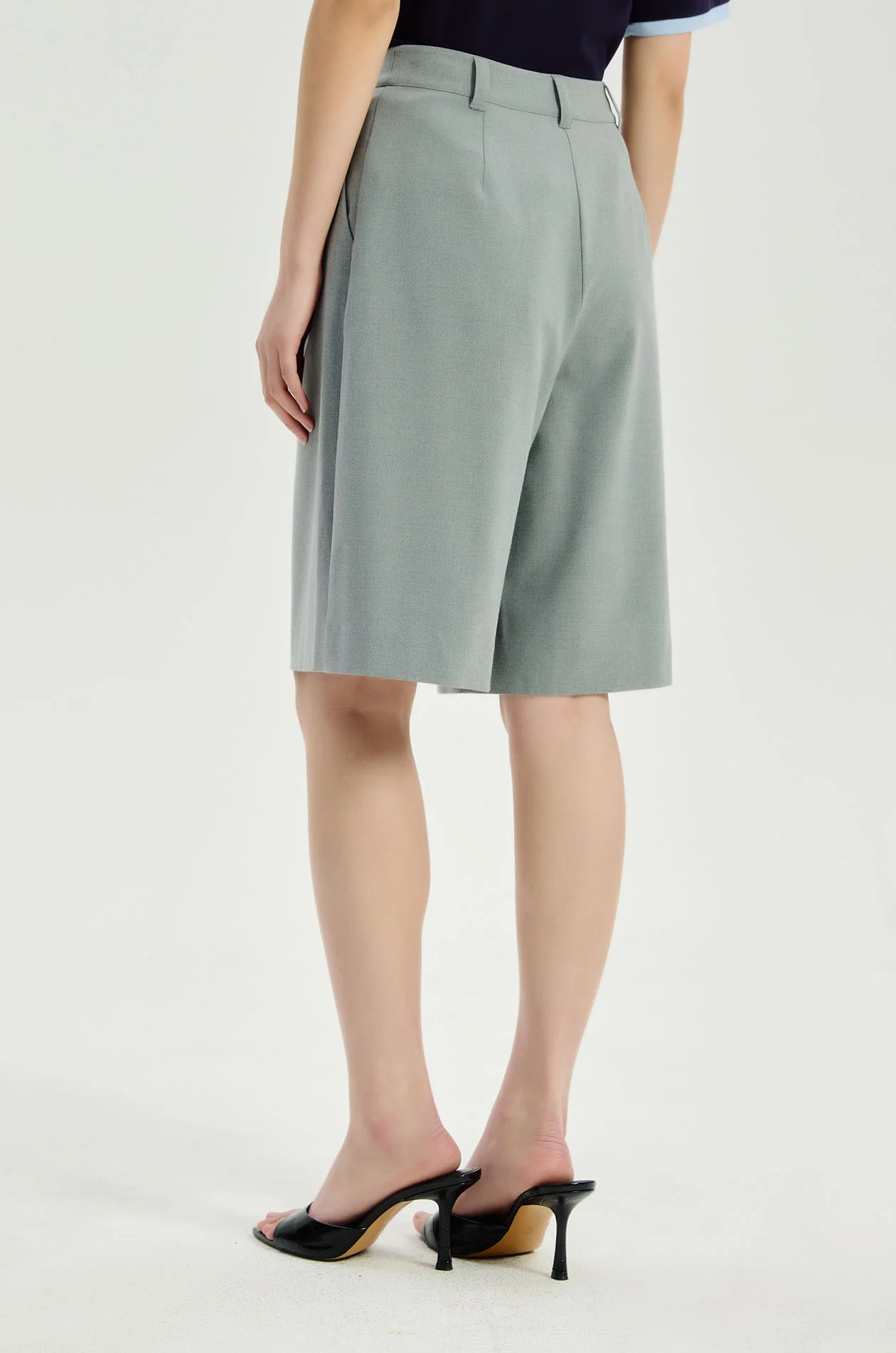 Tailored Suiting Bermuda Shorts - Image 5
