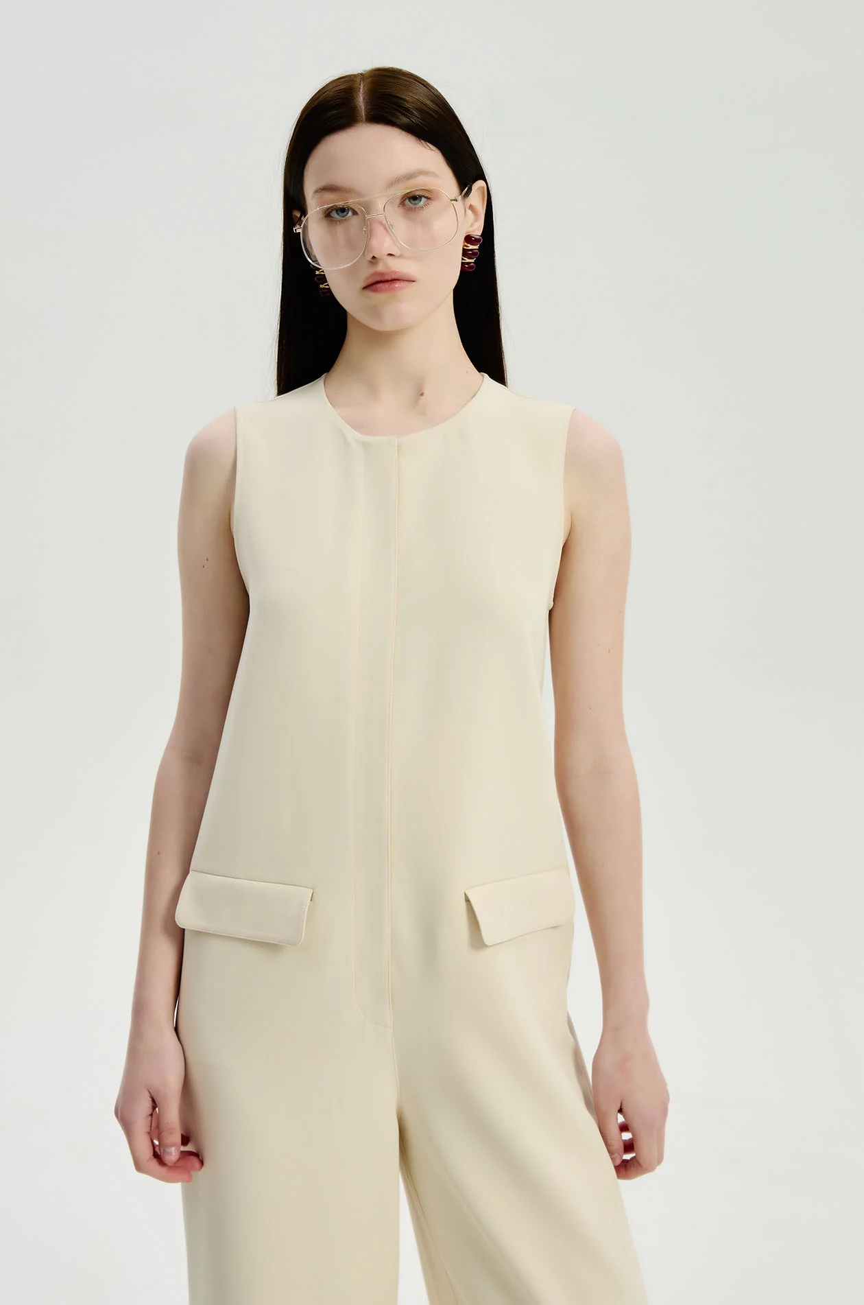 Sleeveless Shift Jumpsuit - Image 2