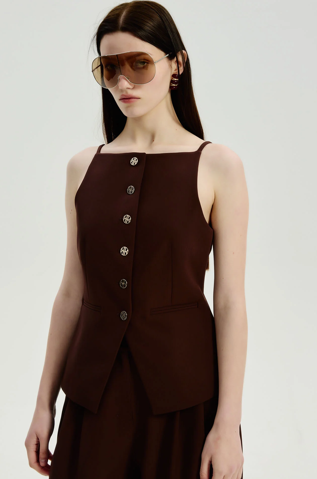 Straight‑Neck Longline Vest - Image 6