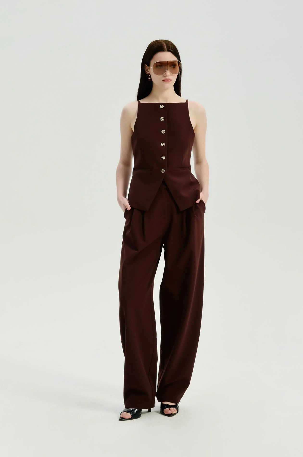 Barrel‑Leg Suiting Pants - Image 5