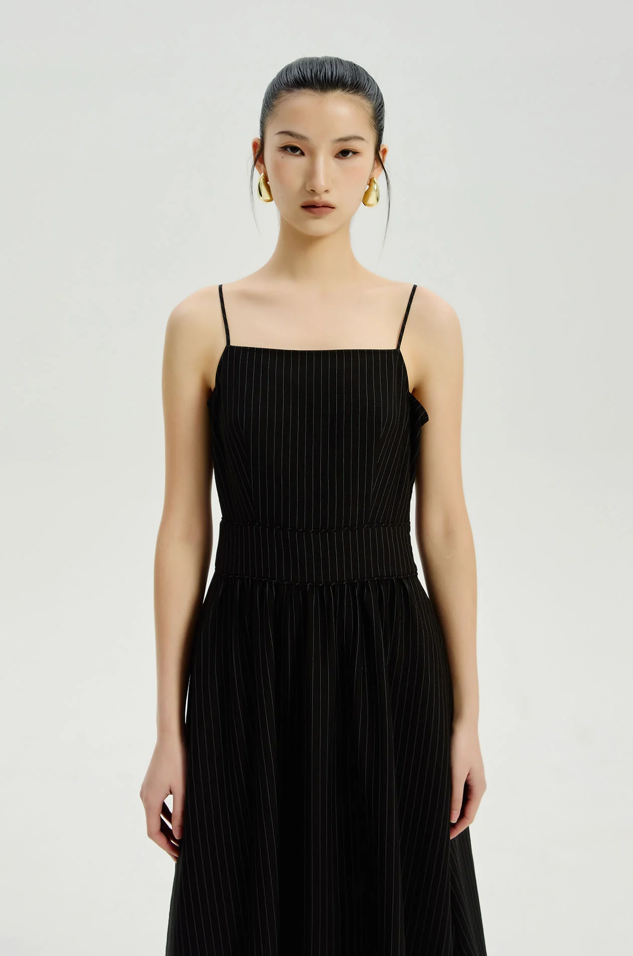 Striped Strappy Maxi Dress - Image 2