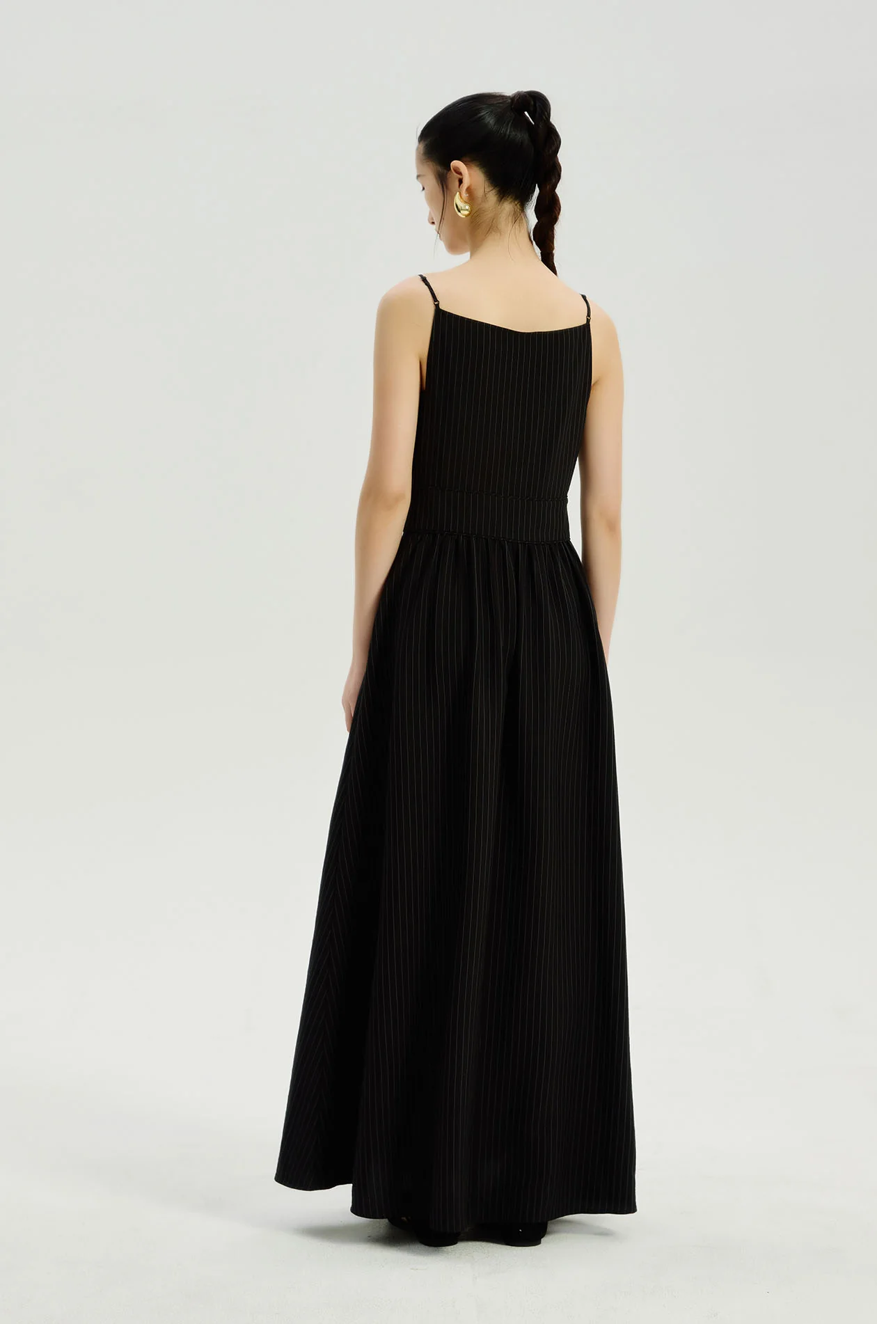 Striped Strappy Maxi Dress - Image 5