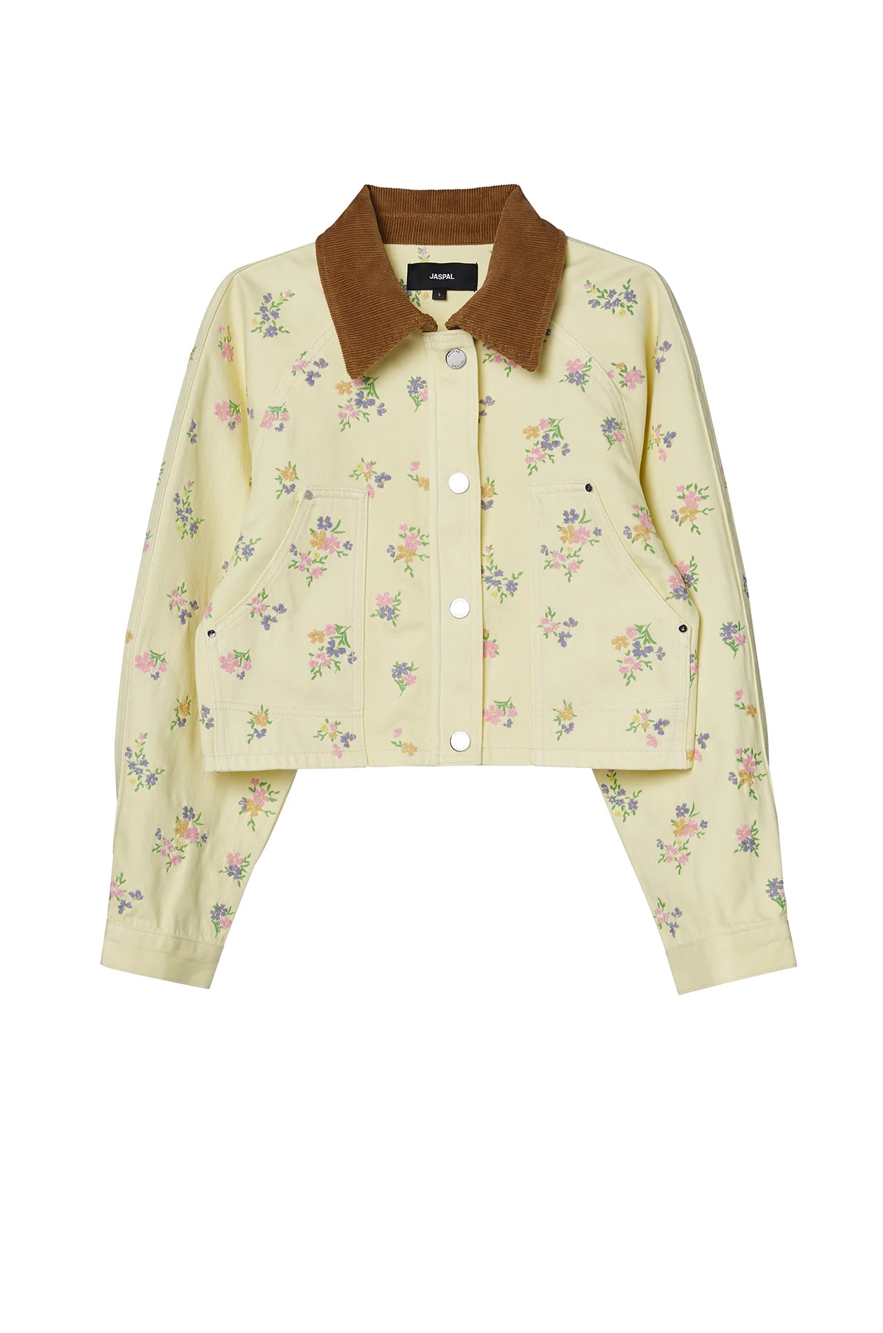 Ditsy Floral Cropped Twill Barn Jacket