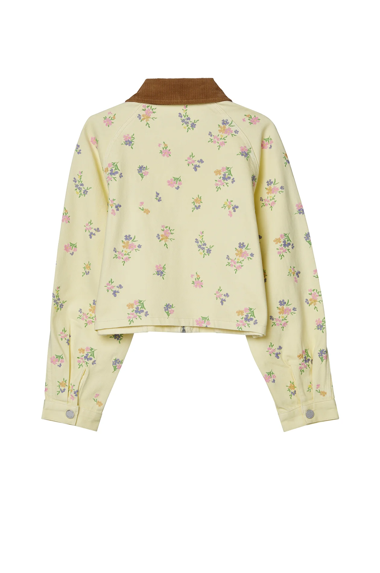 Ditsy Floral Cropped Twill Barn Jacket - Image 3