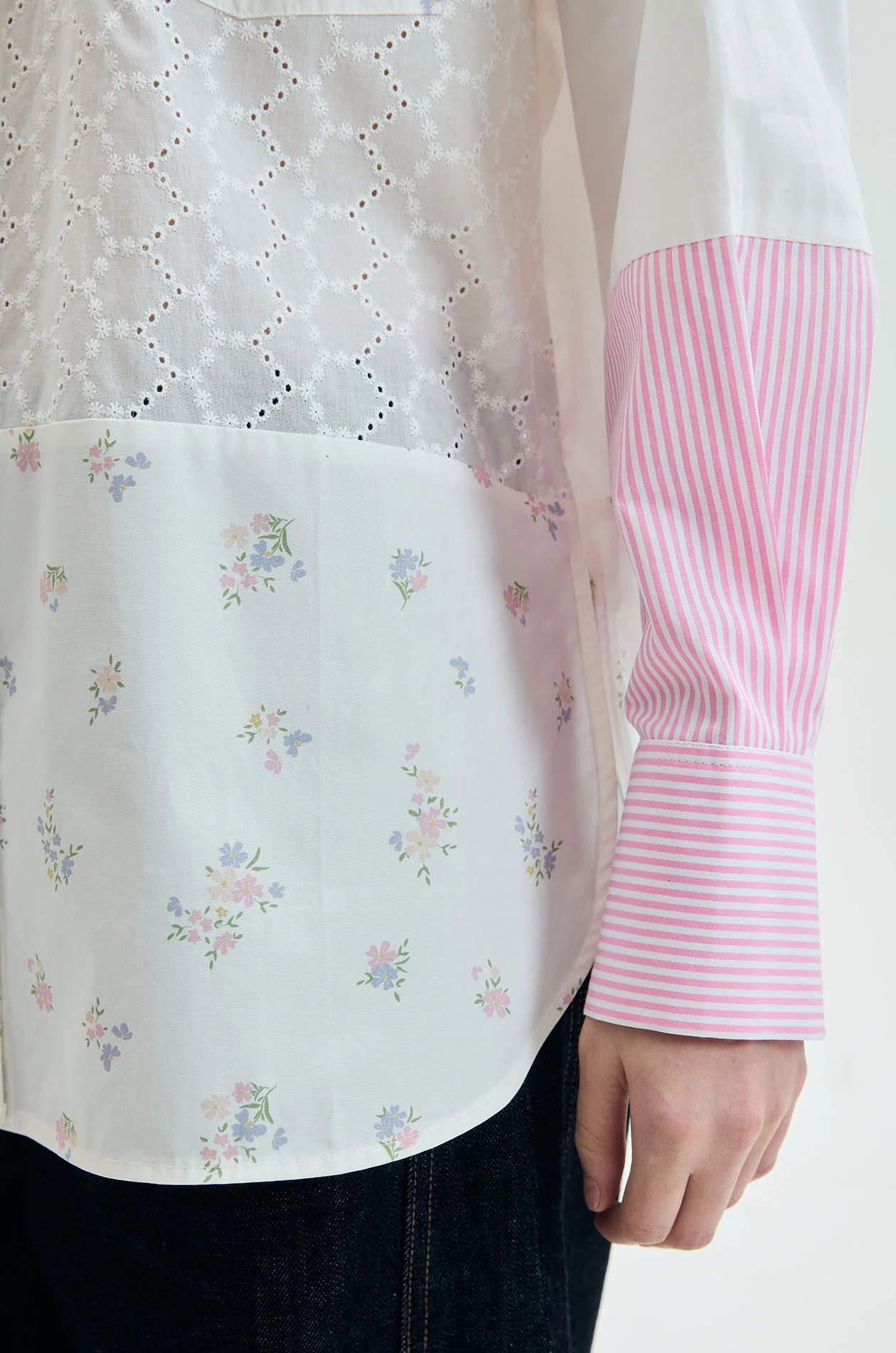 Ditsy Floral Patchwork Shirt - Image 8