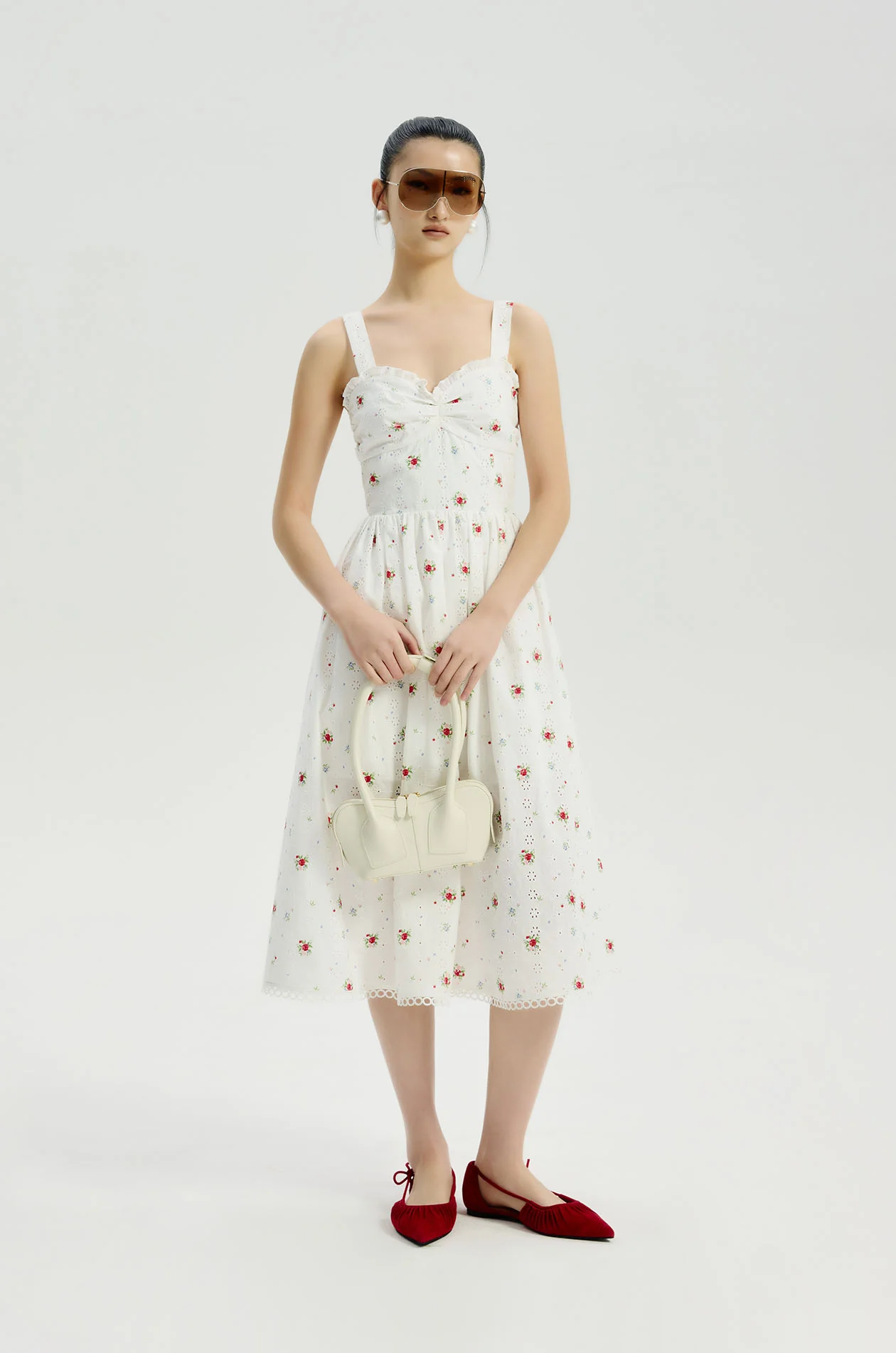 Ditsy Floral Broderie Anglaise Dress