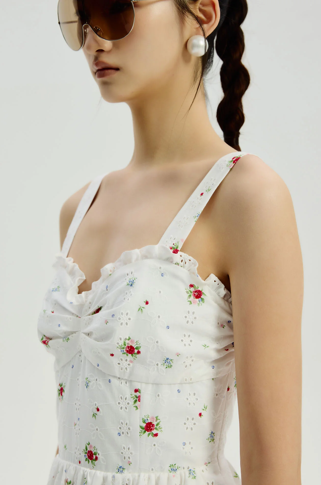 Ditsy Floral Broderie Anglaise Dress - Image 3