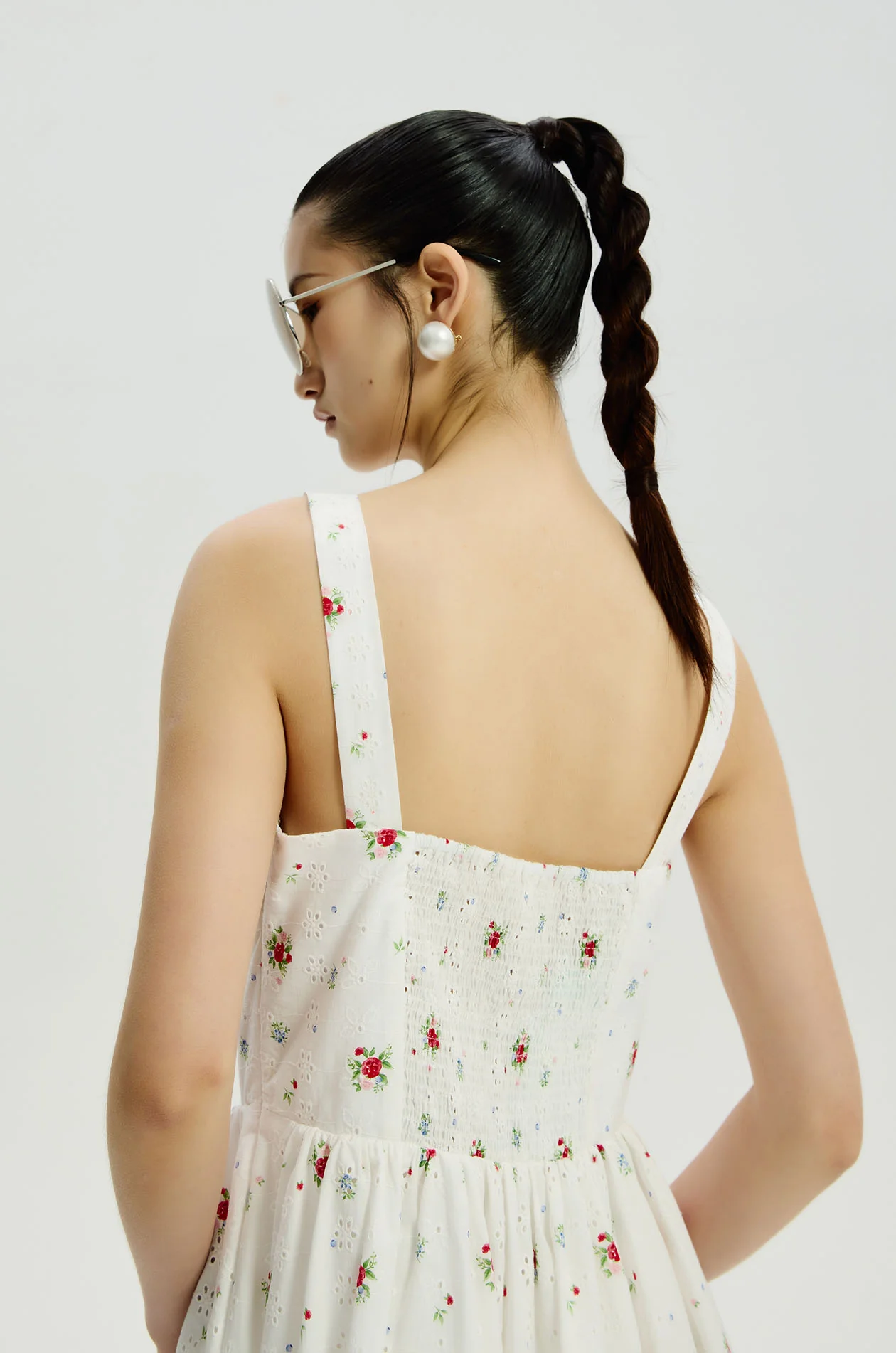 Ditsy Floral Broderie Anglaise Dress - Image 4