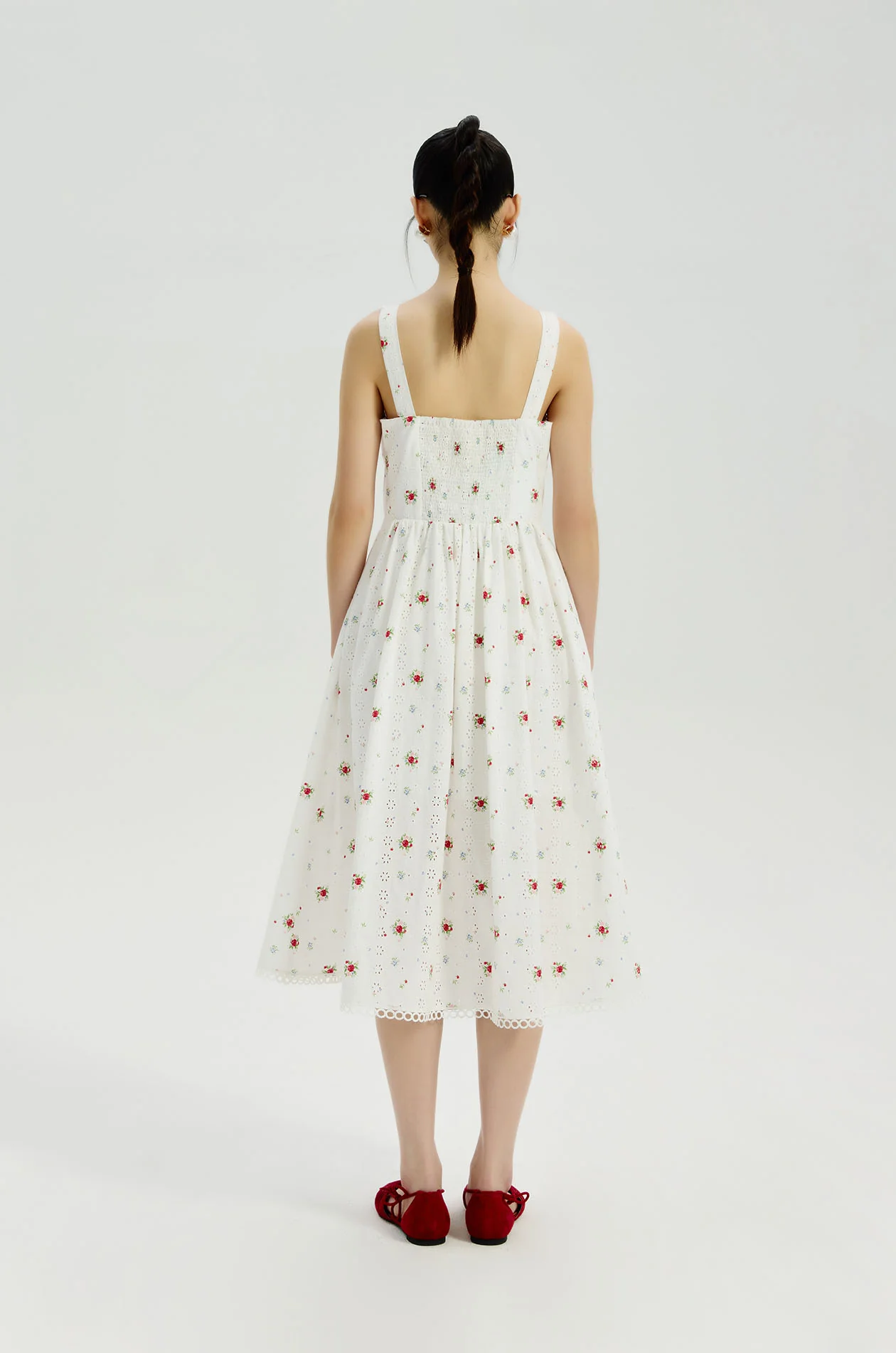 Ditsy Floral Broderie Anglaise Dress - Image 6