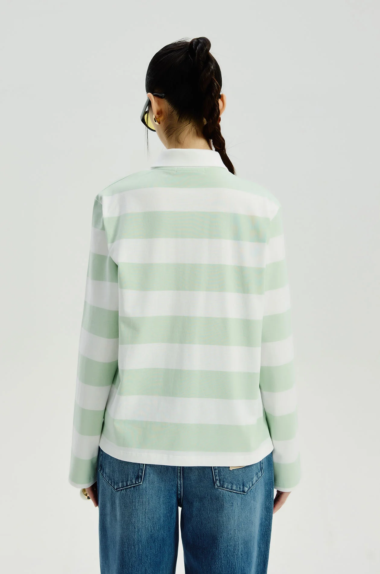 Pastel Striped Rugby Polo Shirt - Image 4