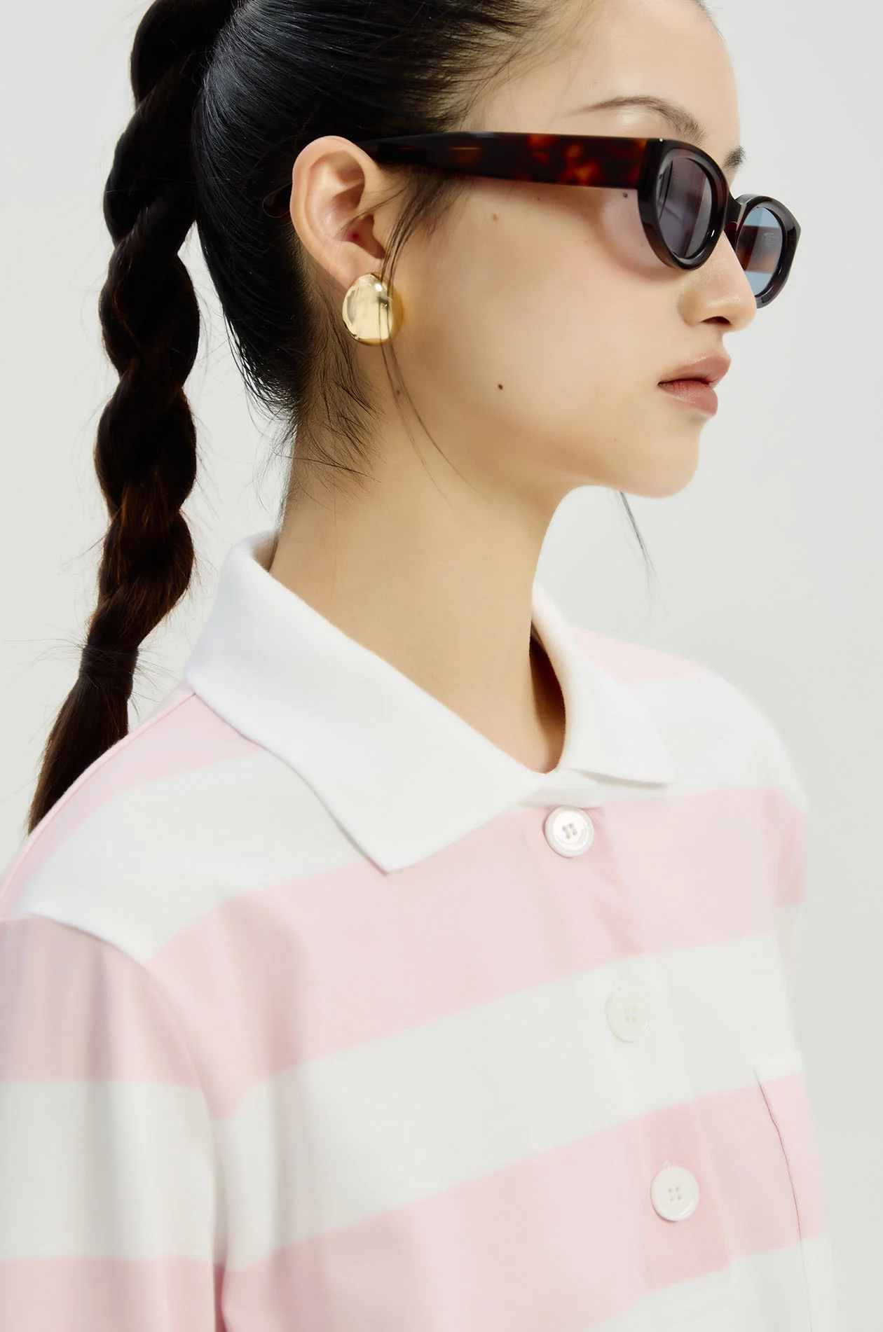 Pastel Striped Rugby Polo Shirt - Image 7